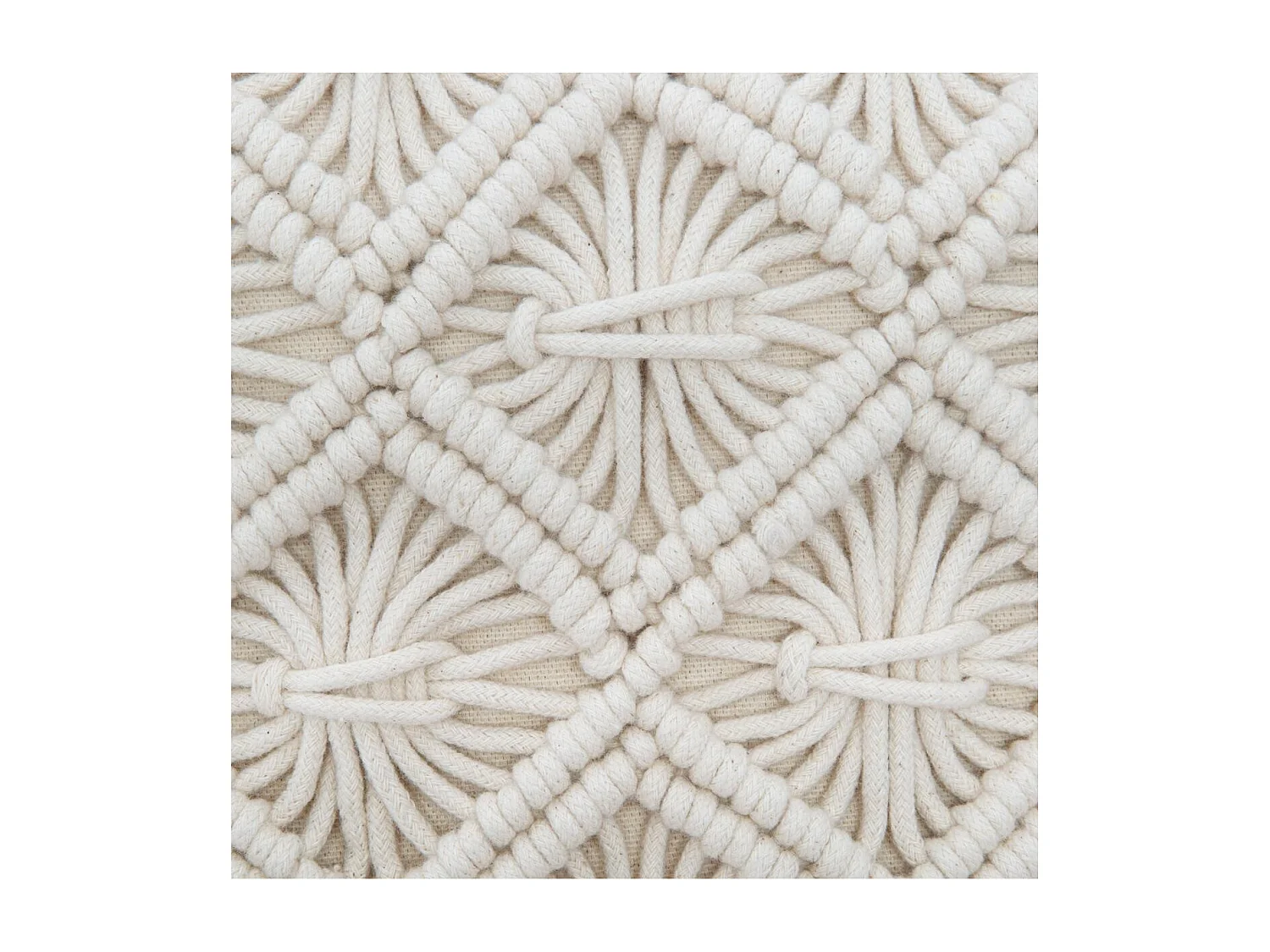 Coussin déhoussable Macramé 40 x 40 cm