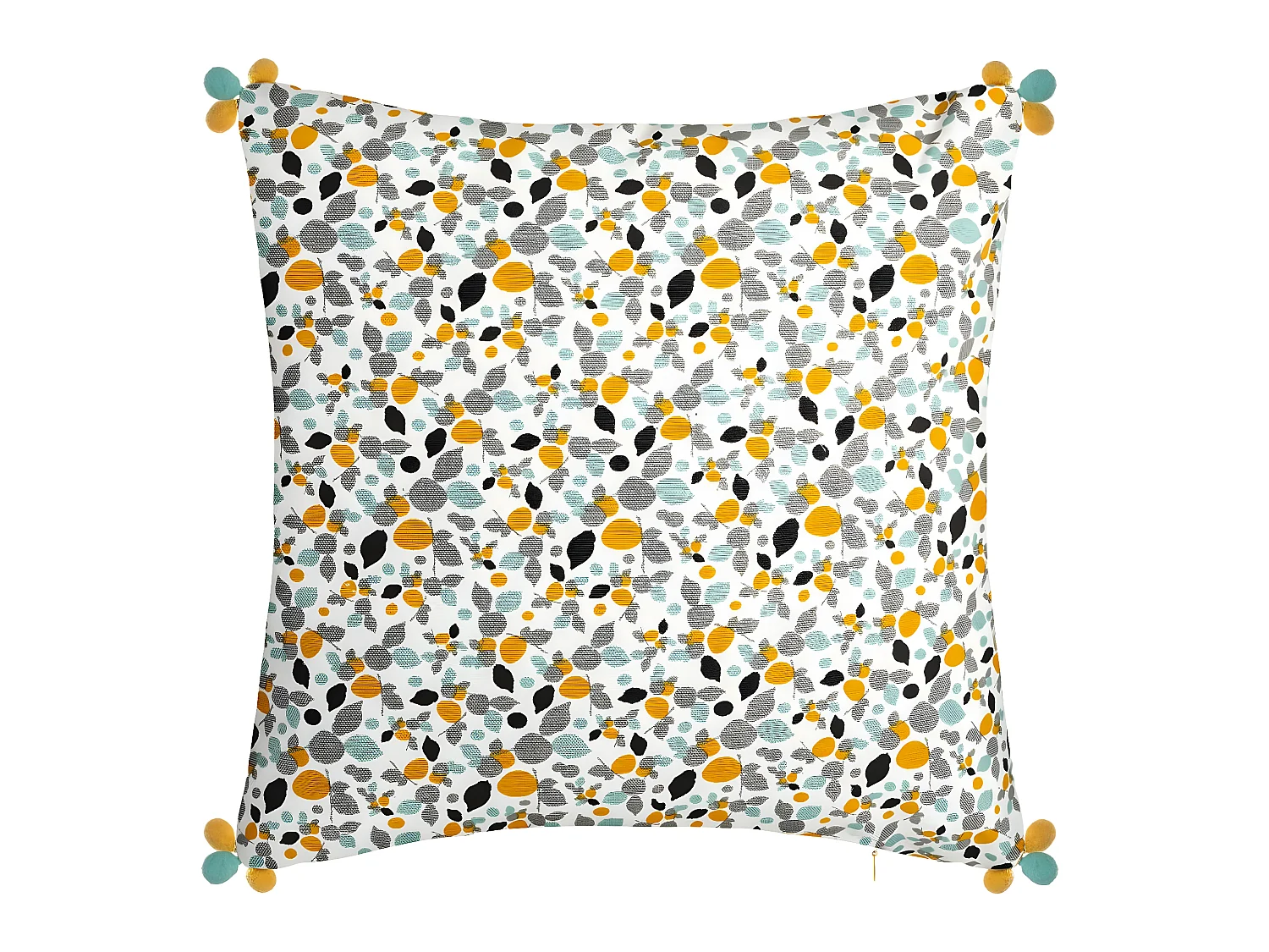 Housse de Coussin Razzo et Pompons 40 x 40 cm