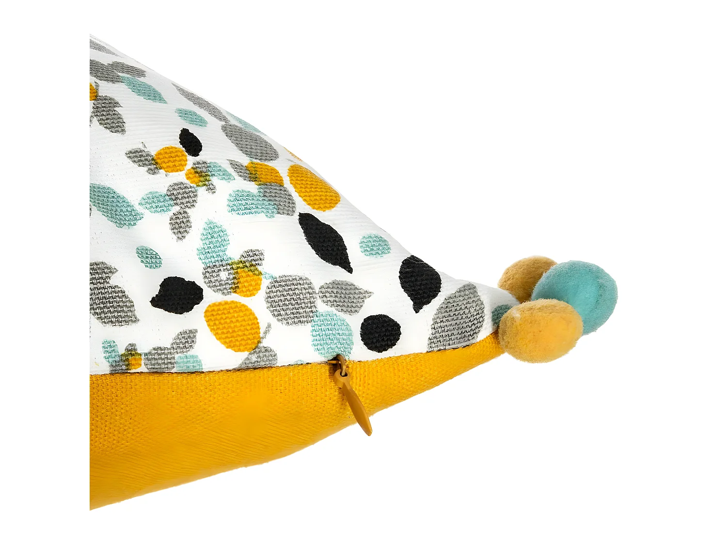 Housse de Coussin Razzo et Pompons 40 x 40 cm