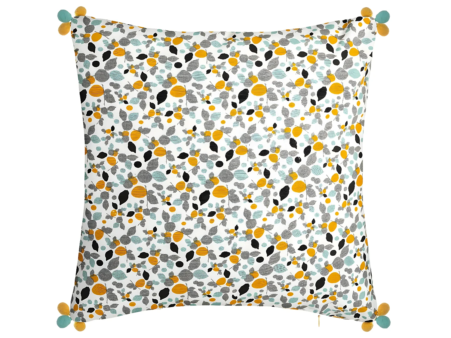 Housse de Coussin Razzo et Pompons 40 x 40 cm