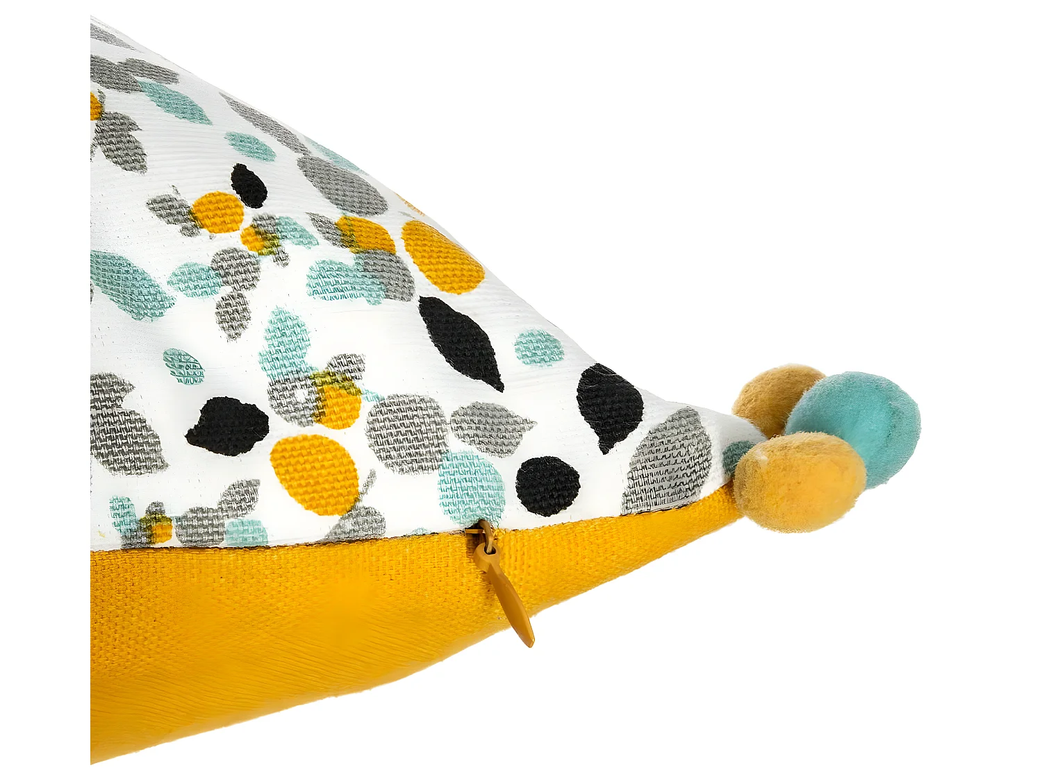 Housse de Coussin Razzo et Pompons 40 x 40 cm