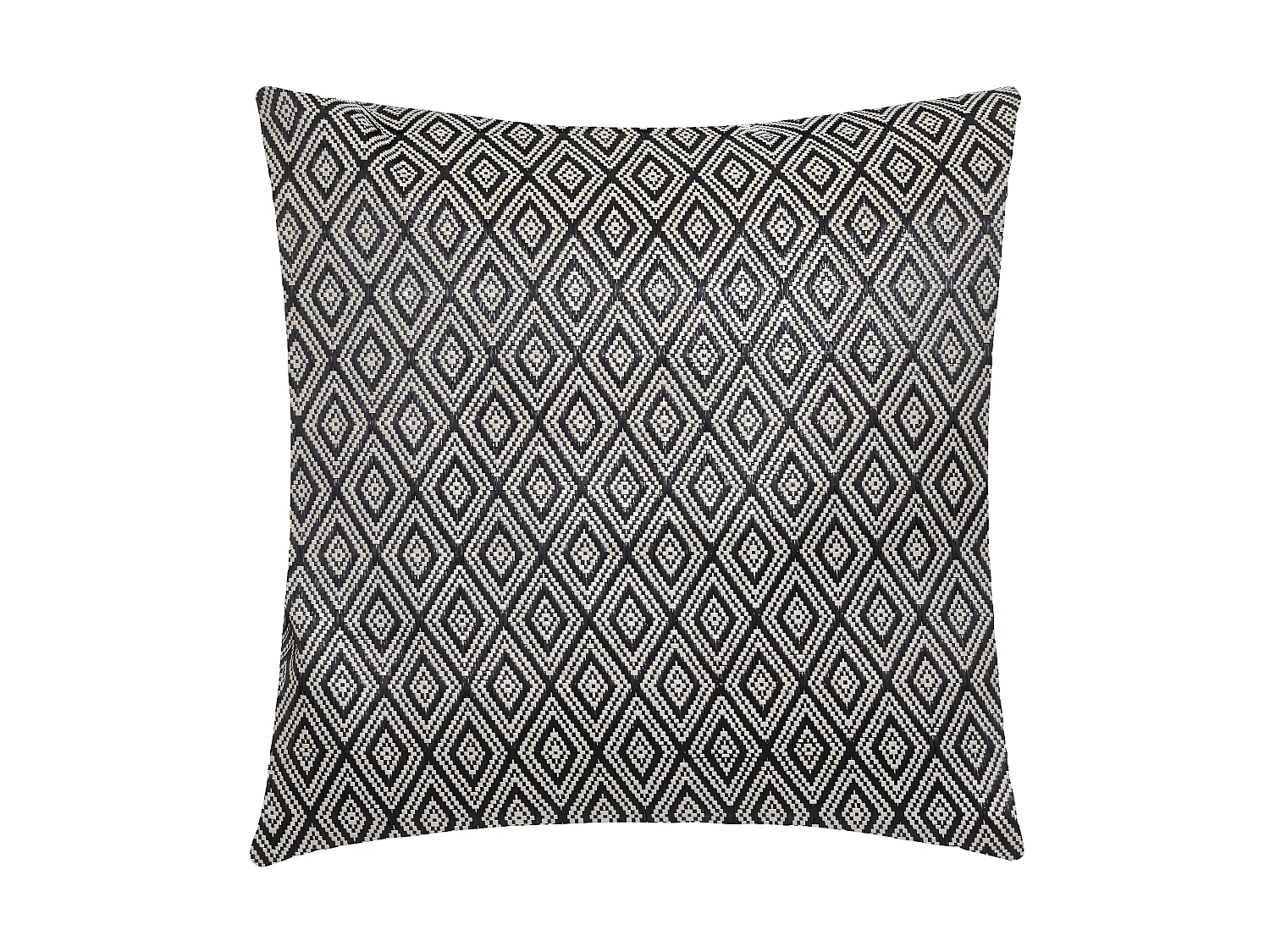 Coussin décoratif Homaa effet paille 40 x 40 cm