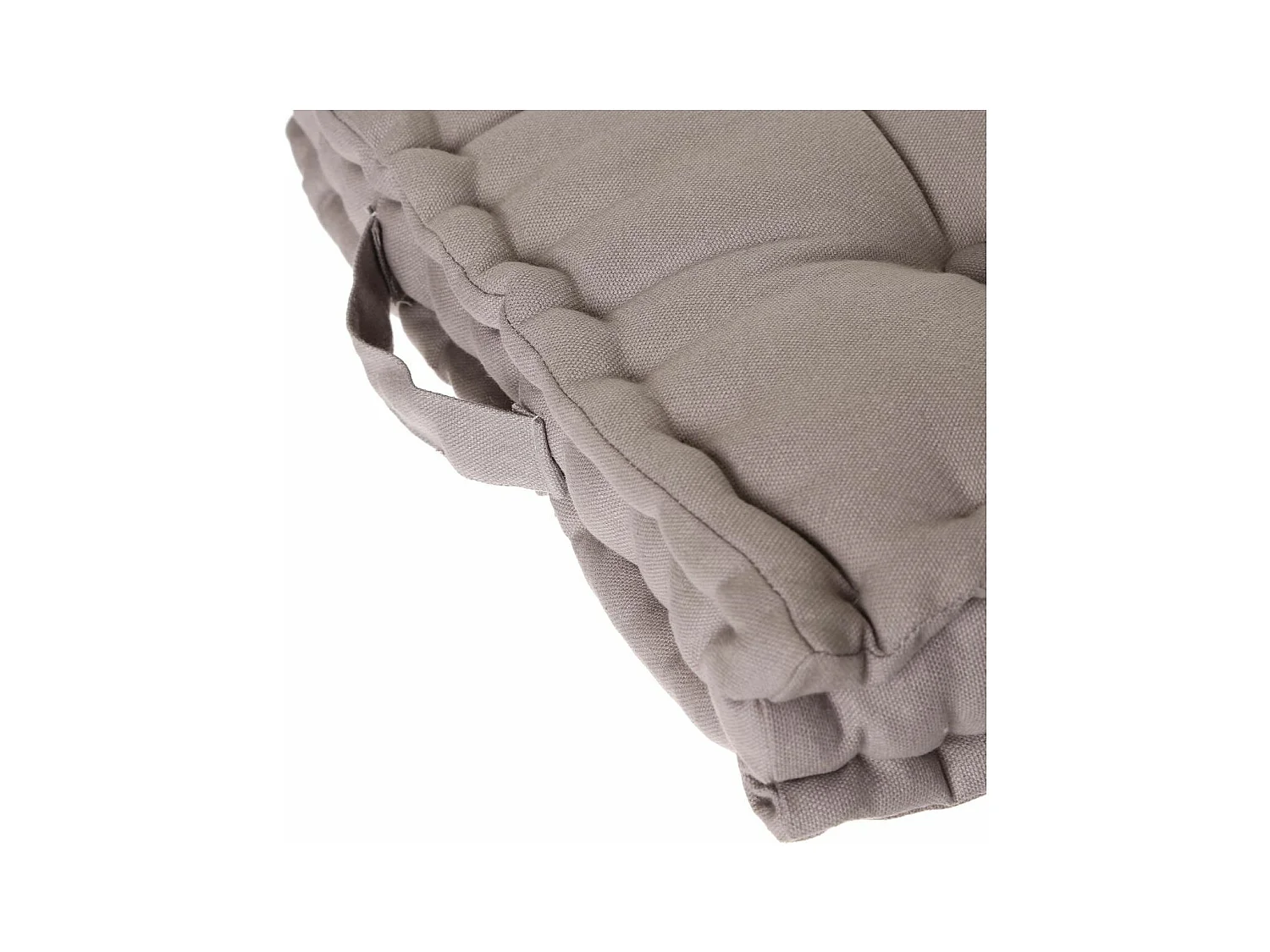 Coussin de Sol  en Coton Gris clair  40 x 40 cm