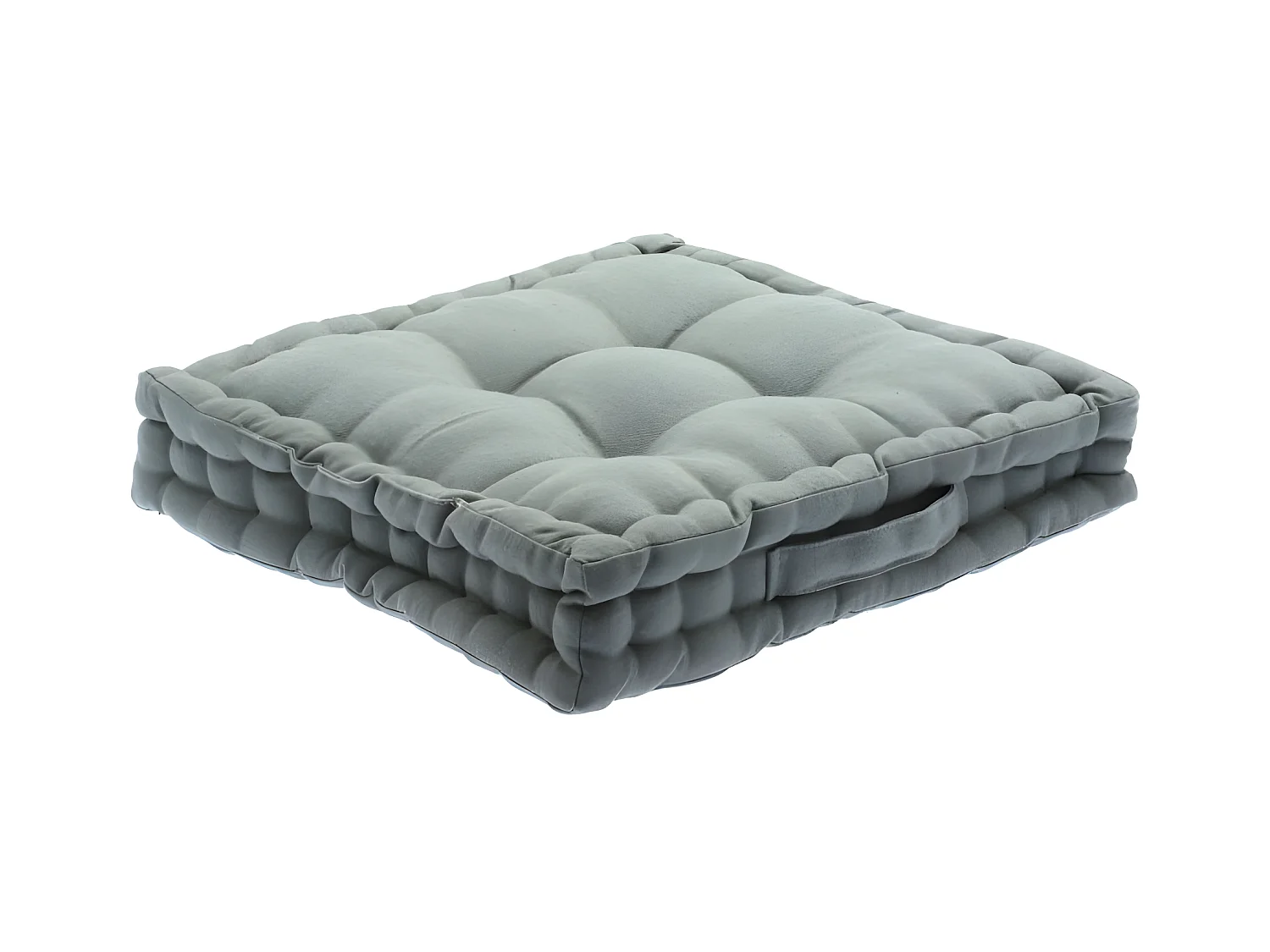 Coussin de Sol  en Coton Gris clair  40 x 40 cm