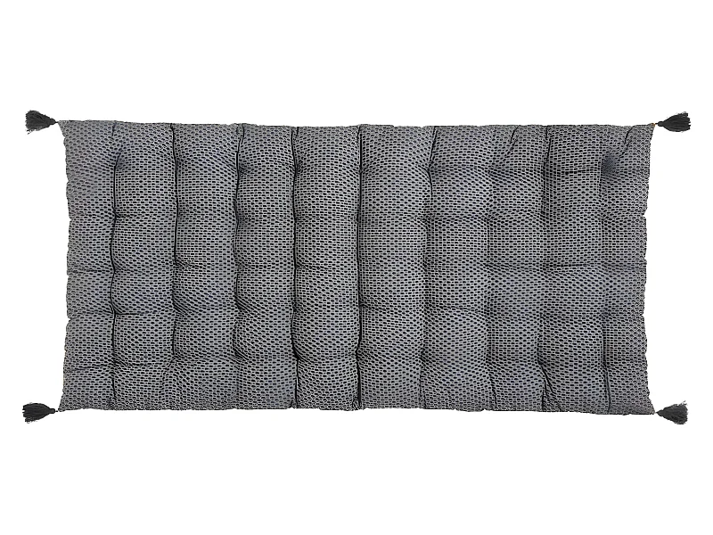 Matelas de Sol Gris avec Pompons 60 x 120 cm