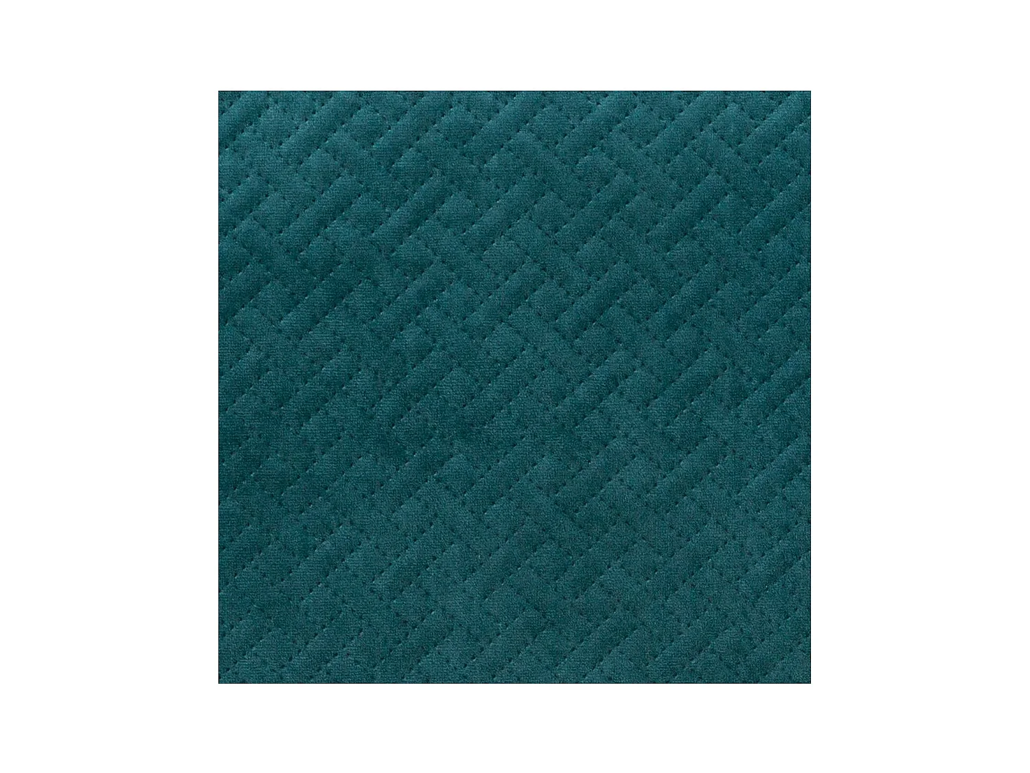 Coussin déhoussable Bleu Canard en Velours embossé 38 x 58 cm