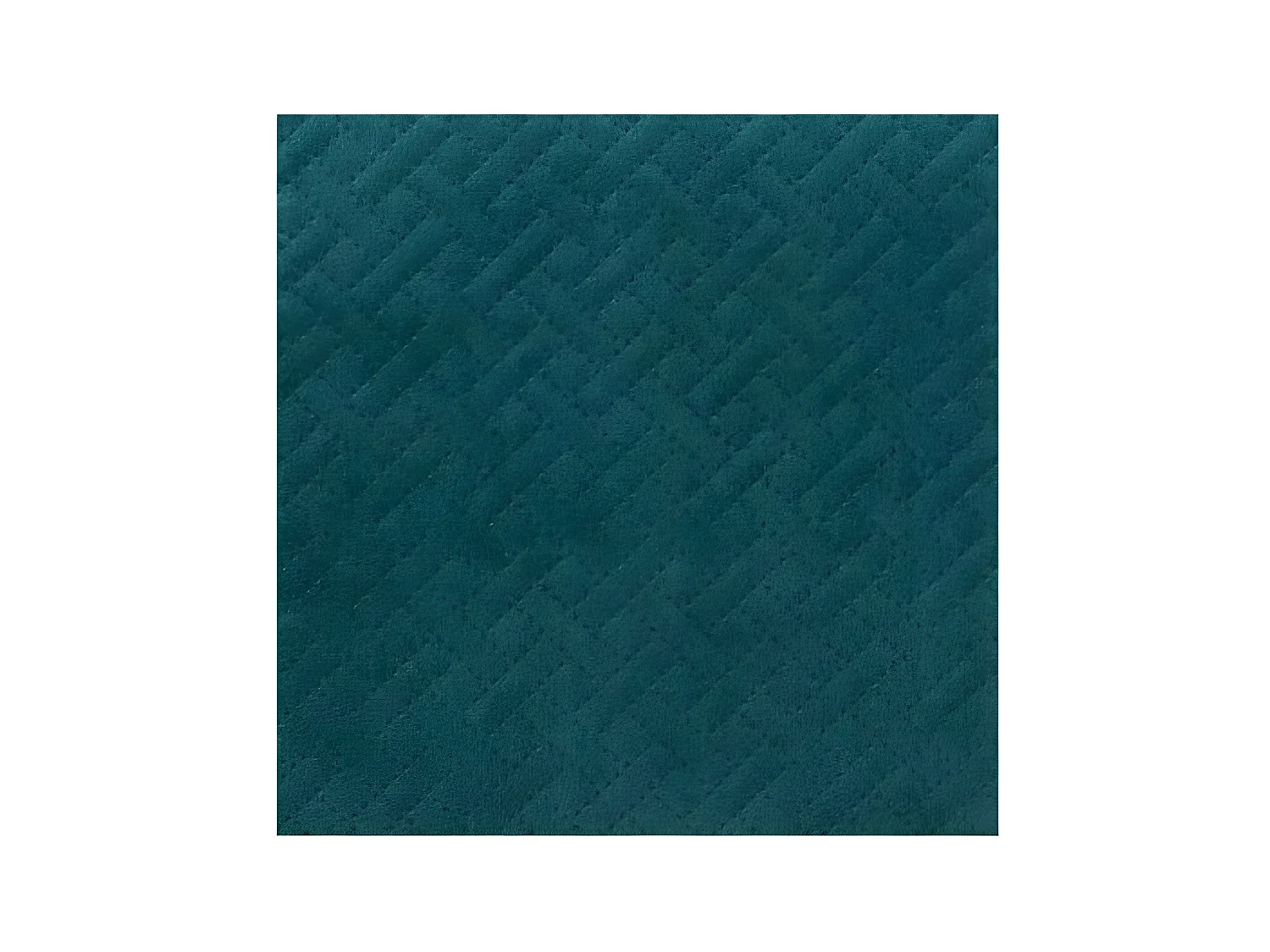 Coussin déhoussable Bleu Canard en Velours embossé 38 x 58 cm