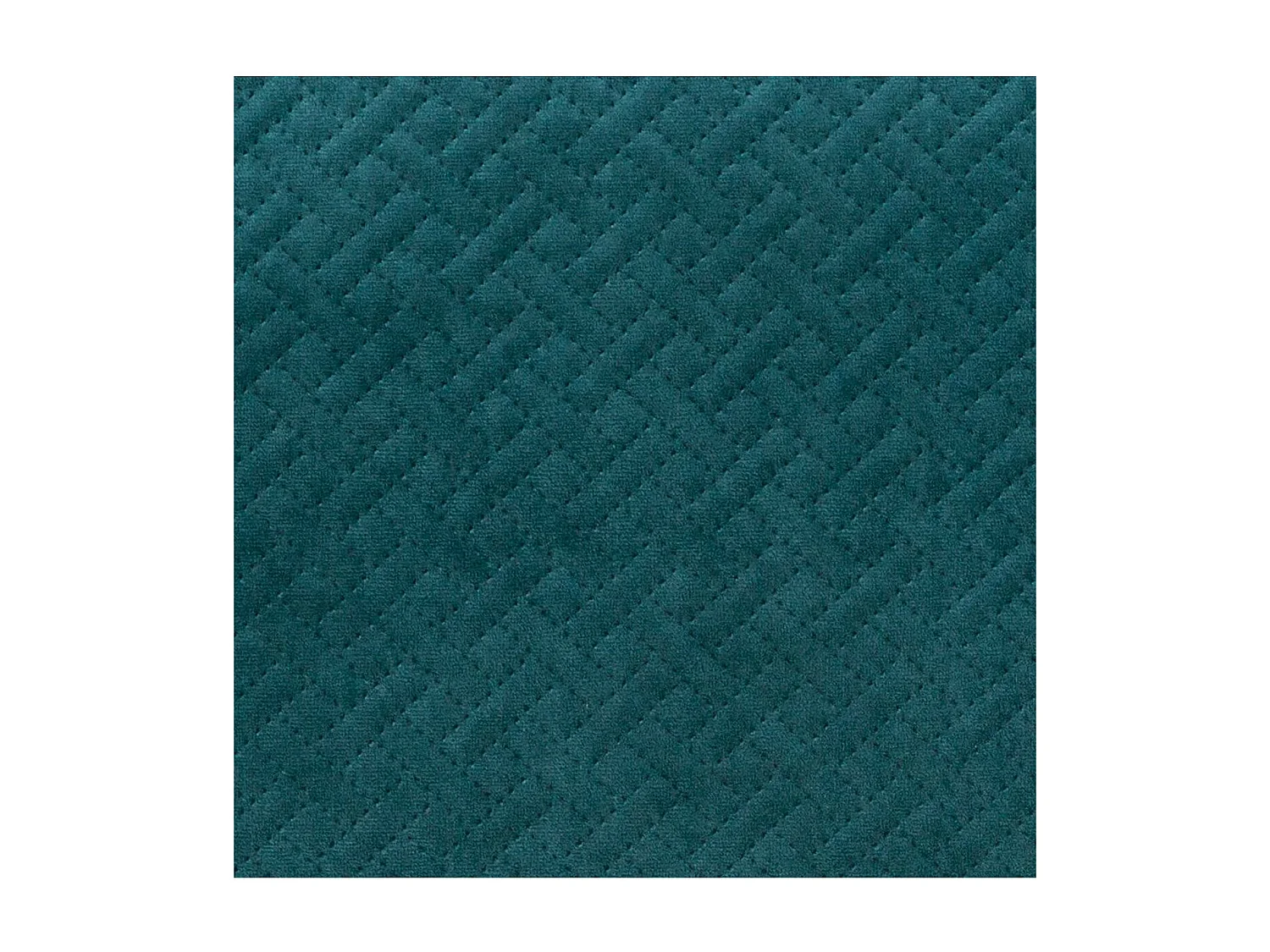 Coussin déhoussable Bleu Canard en Velours embossé 38 x 58 cm