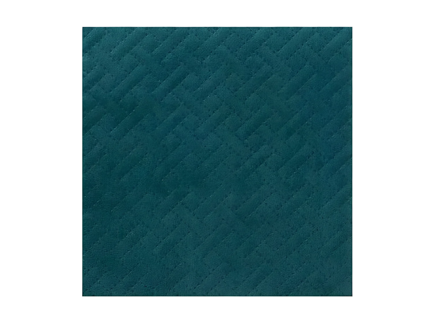 Coussin déhoussable Bleu Canard en Velours embossé 38 x 58 cm