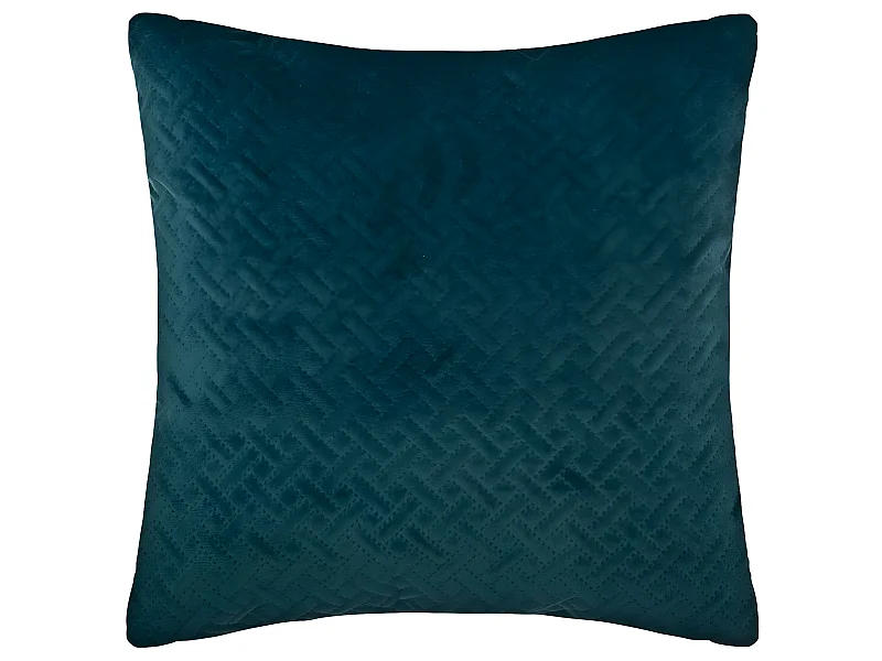 Coussin déhoussable Bleu en Velours embossé 40 x 40 cm