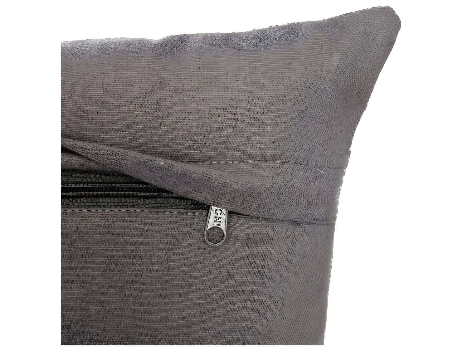 Coussin décoratif déhoussable en Coton Gris Otto 30 x 50 cm