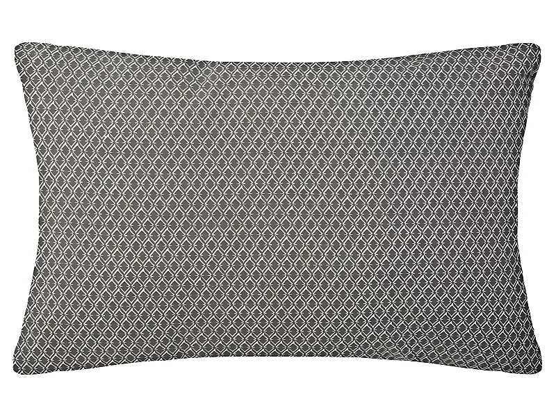 Coussin décoratif déhoussable en Coton Gris Otto 30 x 50 cm