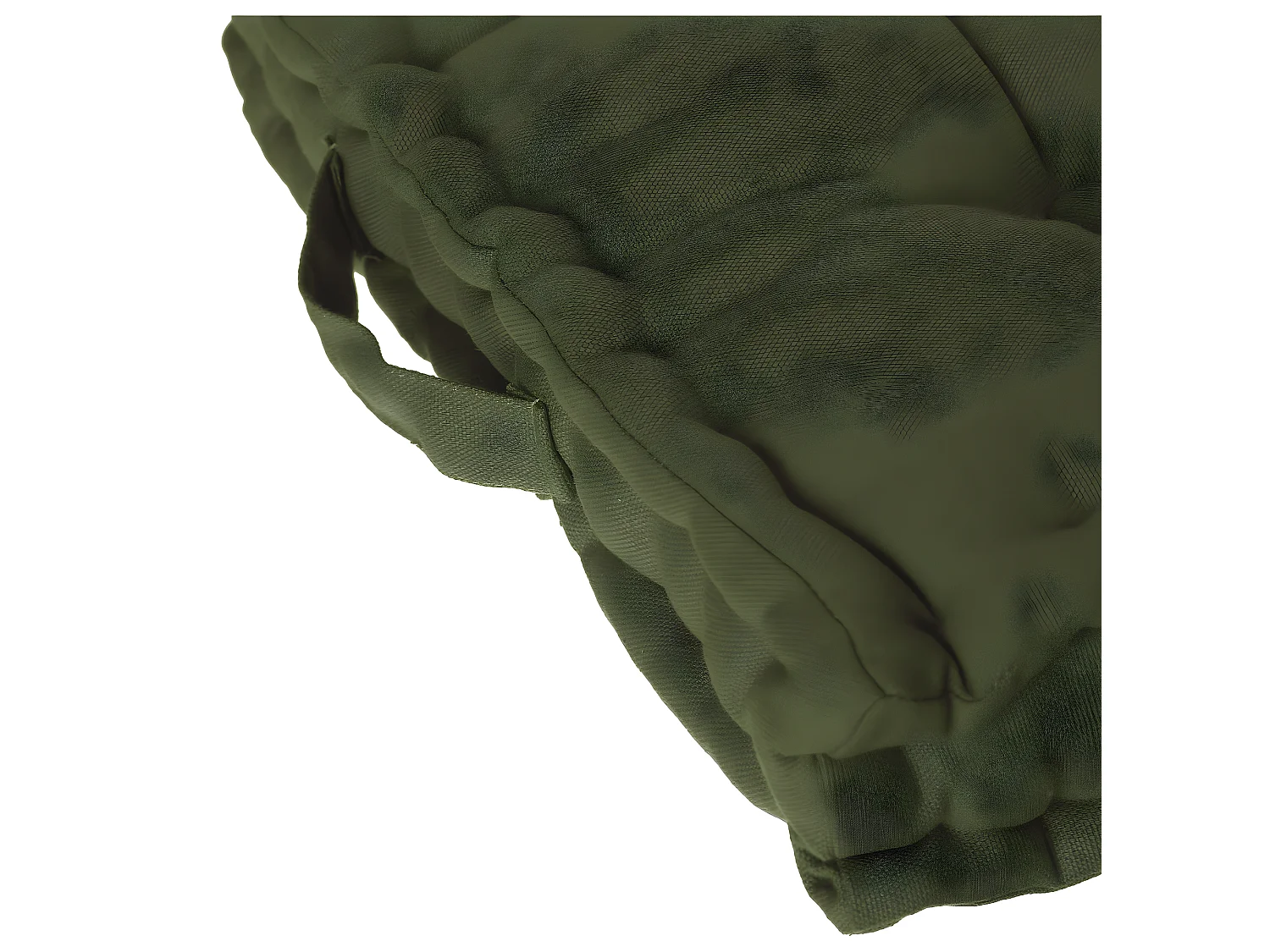 Coussin de Sol  en Coton Vert Kaki 40 x 40 cm