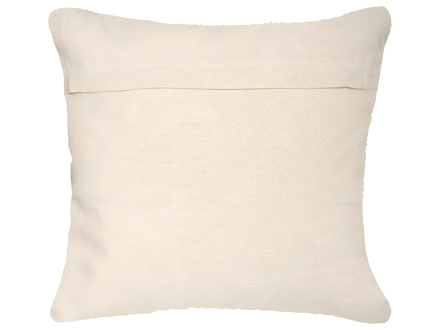 Coussin déhoussable en Coton motif en relief avec Pompons 45 x 45 cm