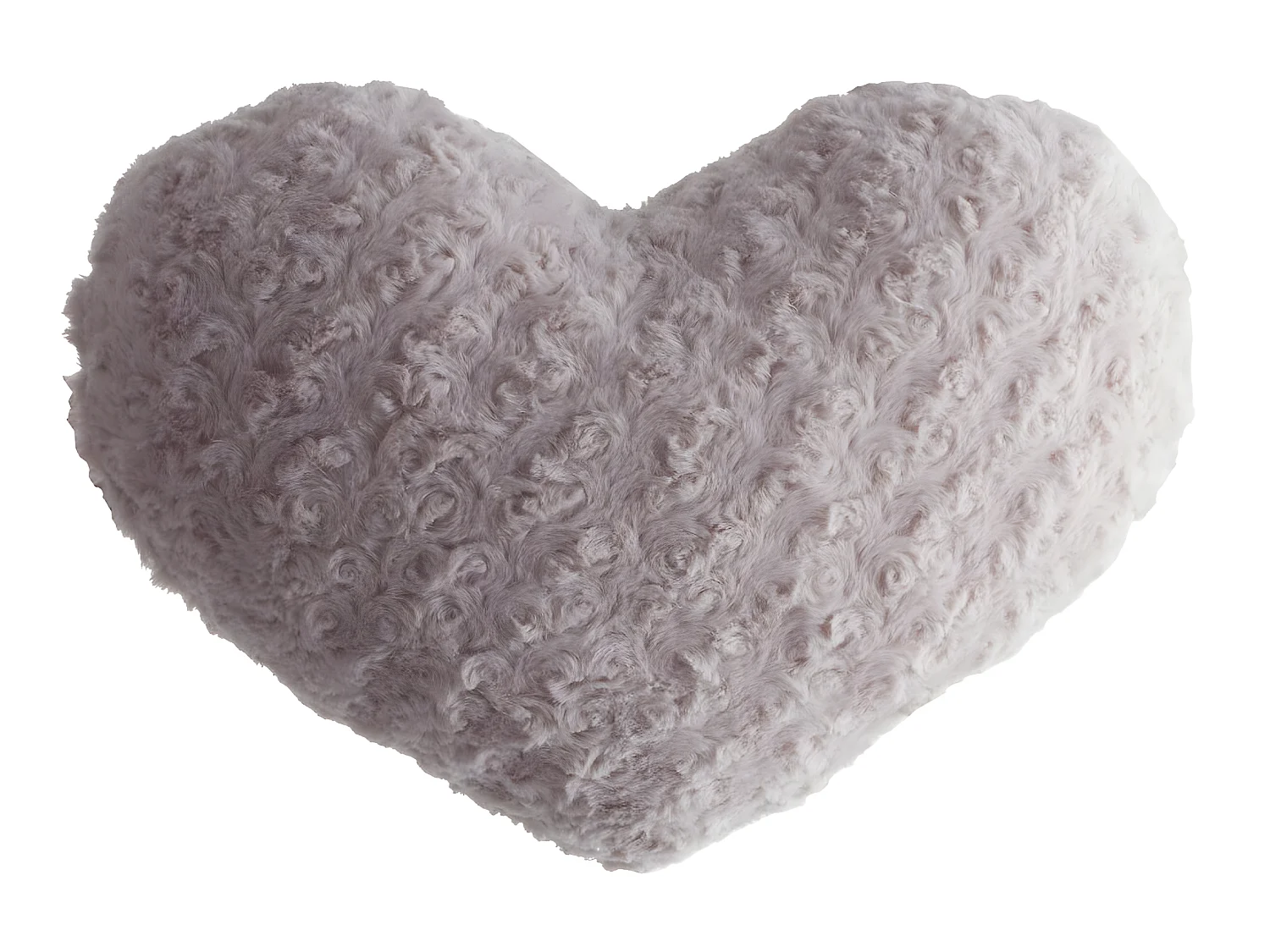 Coussin Coeur Bouclette Rose