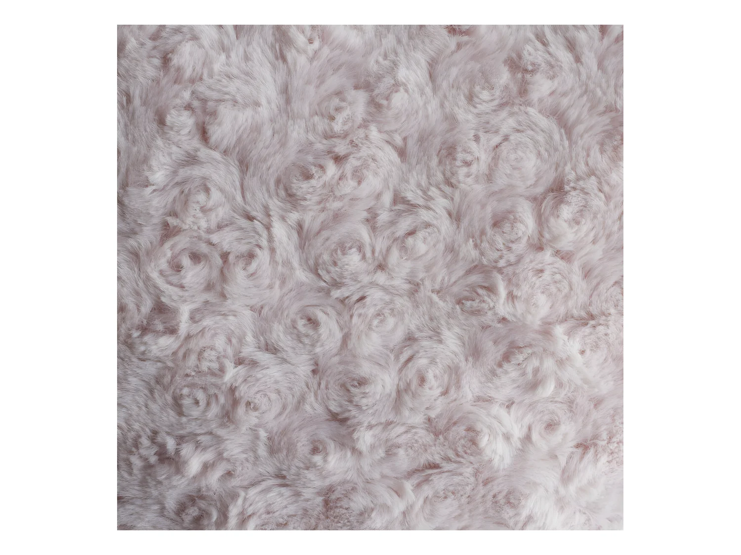 Coussin Coeur Bouclette Rose