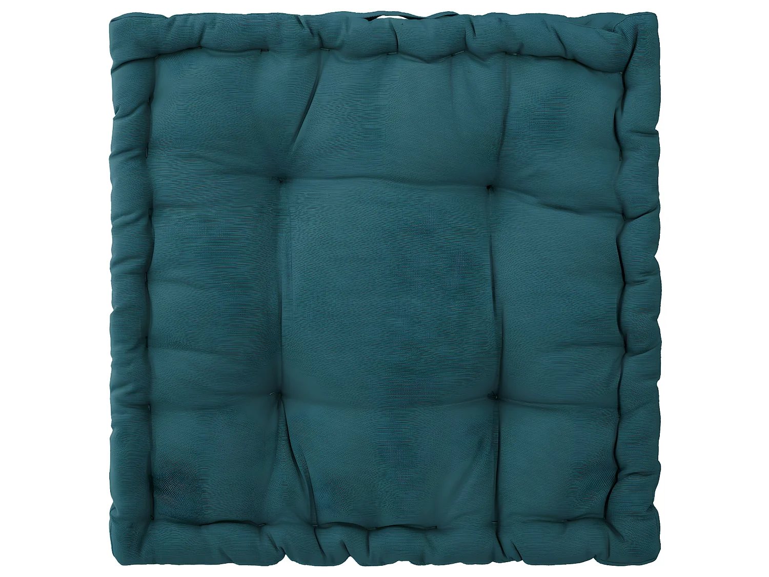Coussin de sol en Coton Bleu  motif Otto 40 x 40 cm