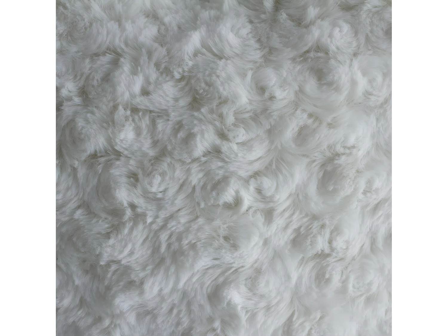 Coussin Coeur Bouclette Ivoire