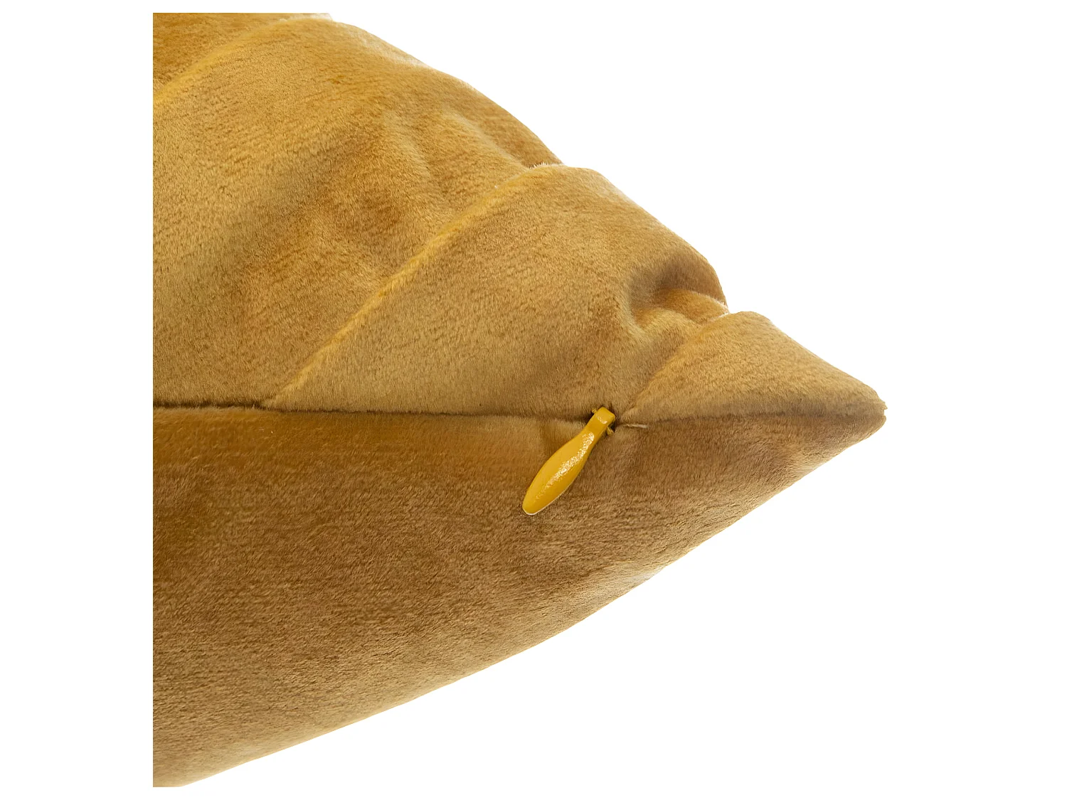 Coussin déhoussable Velours tressé Ocre 40 x 40 cm