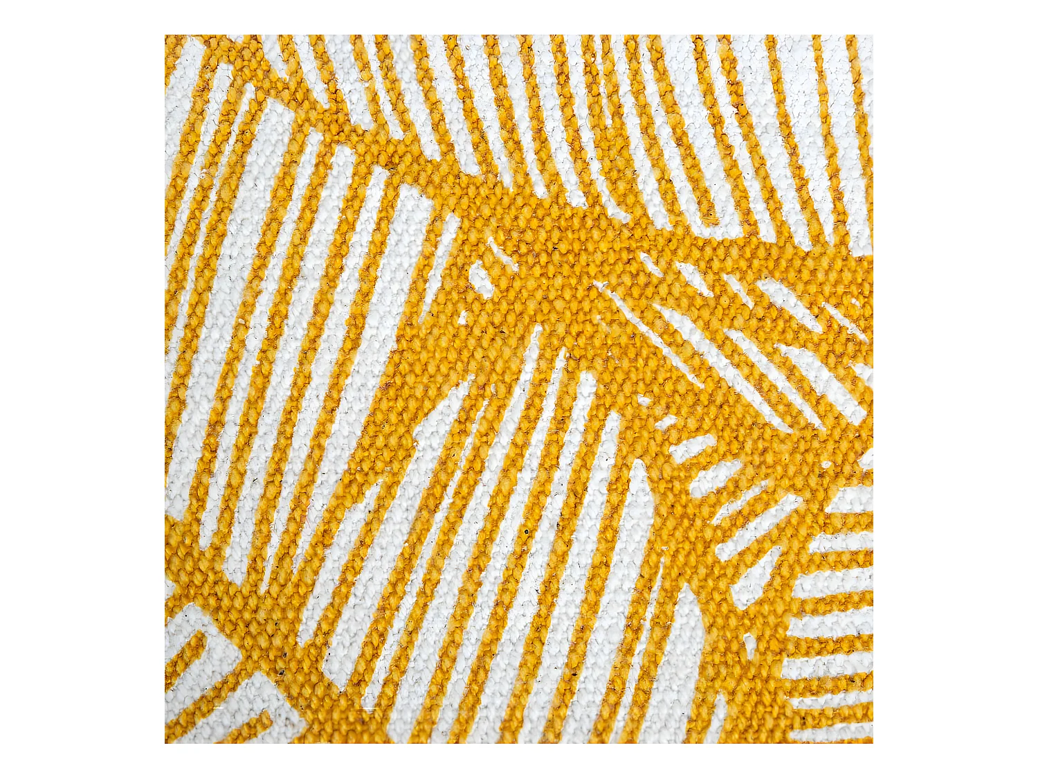 Housse de Coussin Tropiques et Pompons 40 x 40 cm