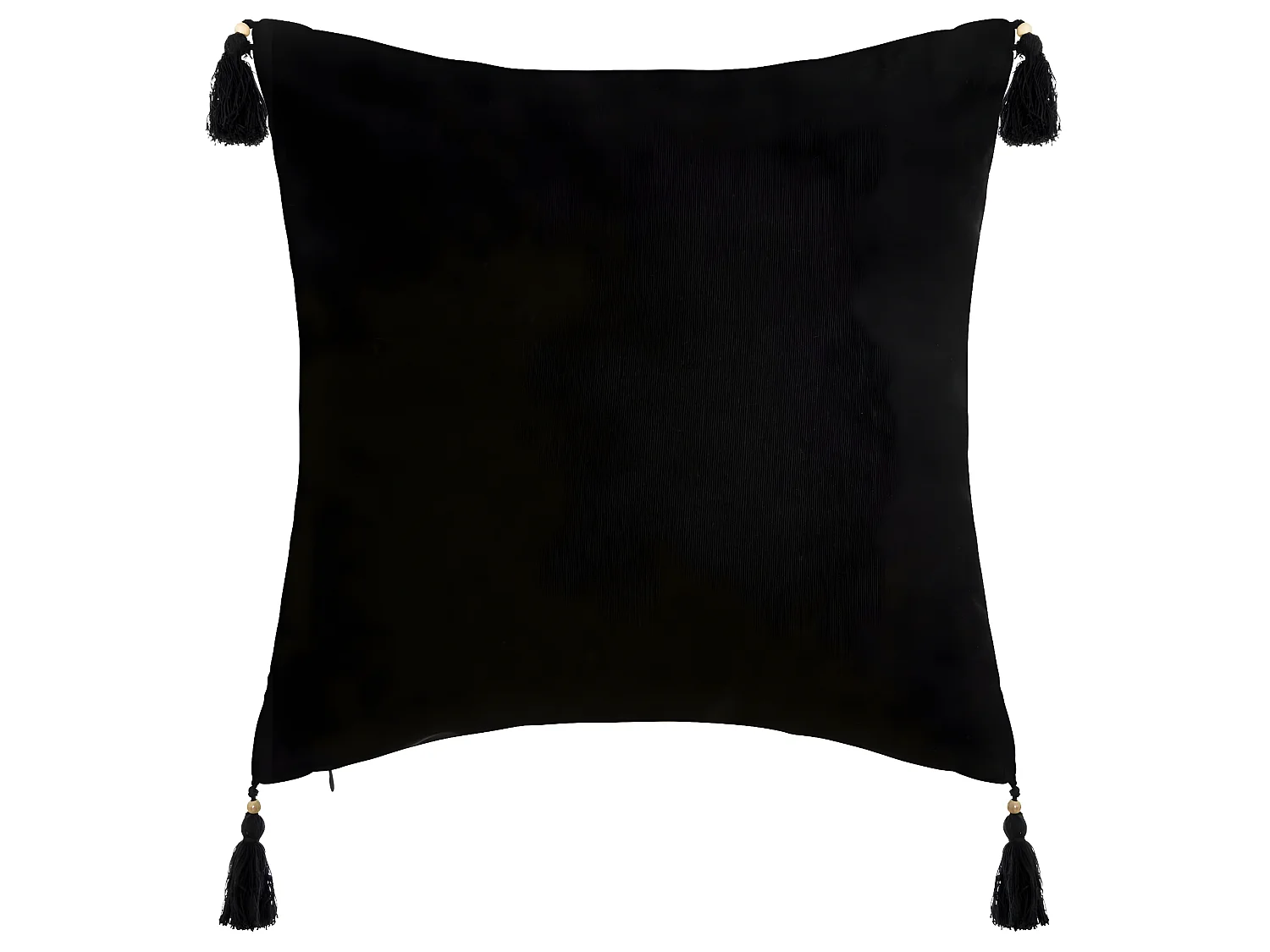 Housse de Coussin Tropiques et Pompons 40 x 40 cm