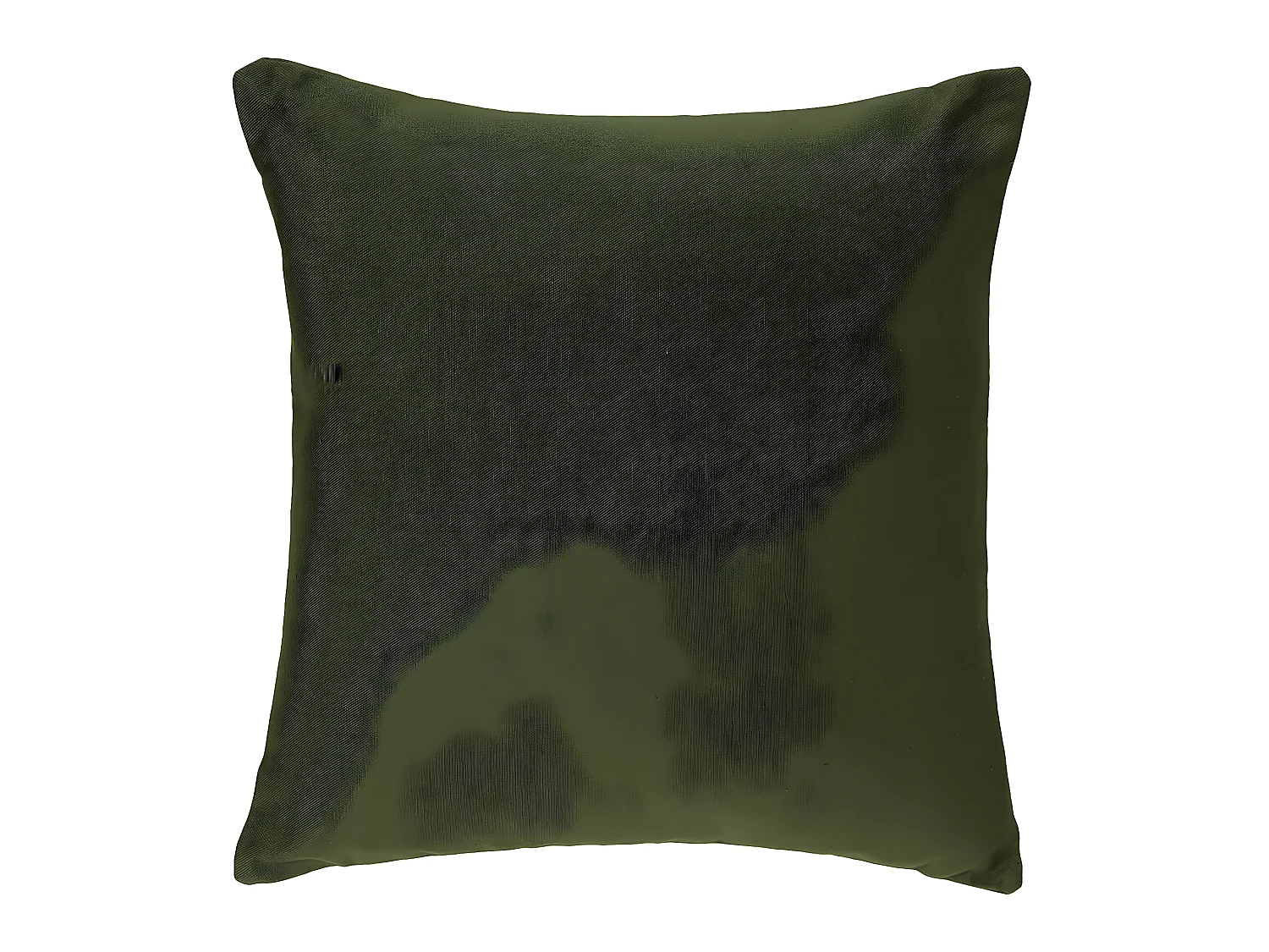 Coussin déhoussable en Coton Vert Kaki 38 x 38 cm