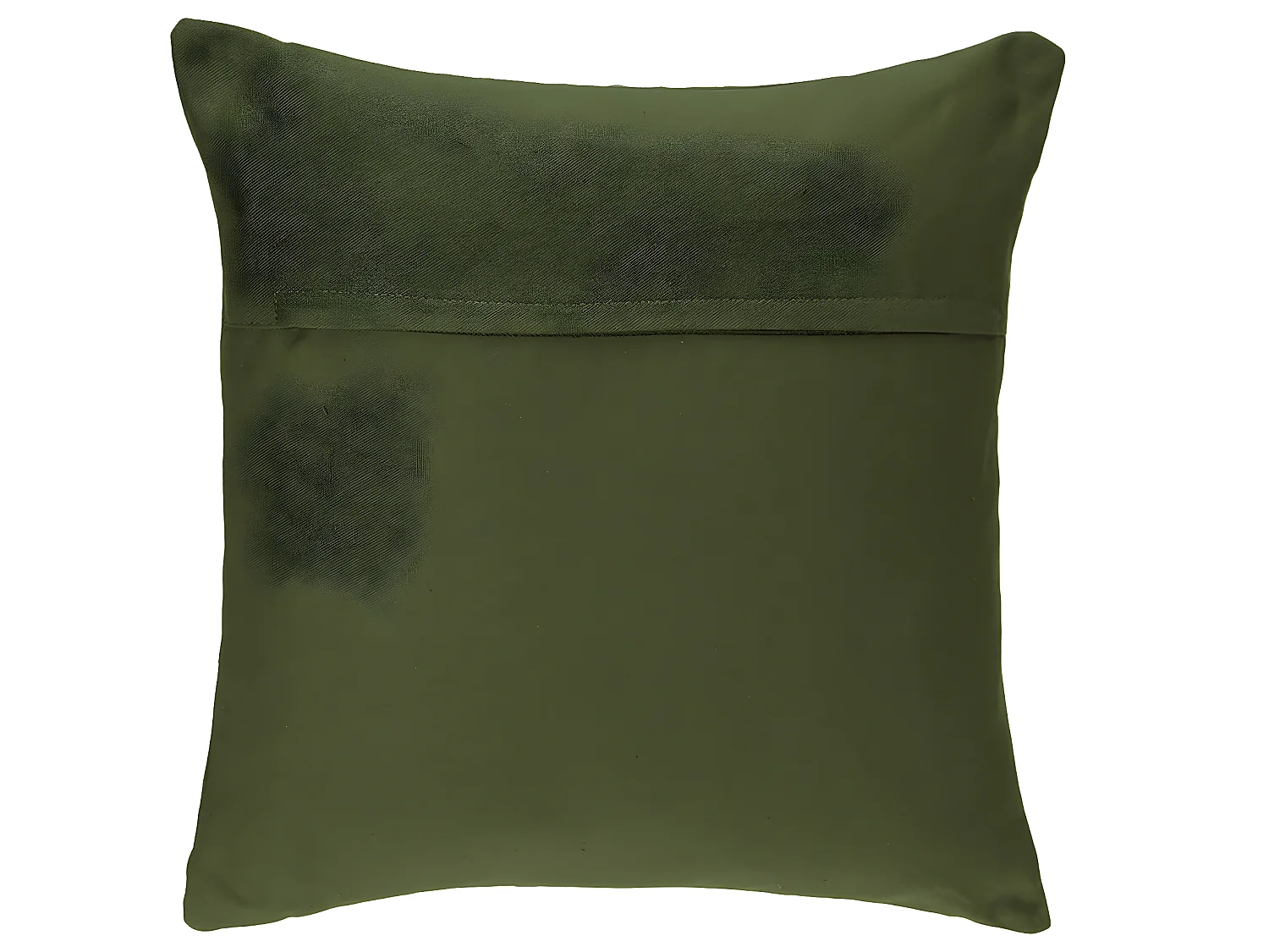Coussin déhoussable en Coton Vert Kaki 38 x 38 cm