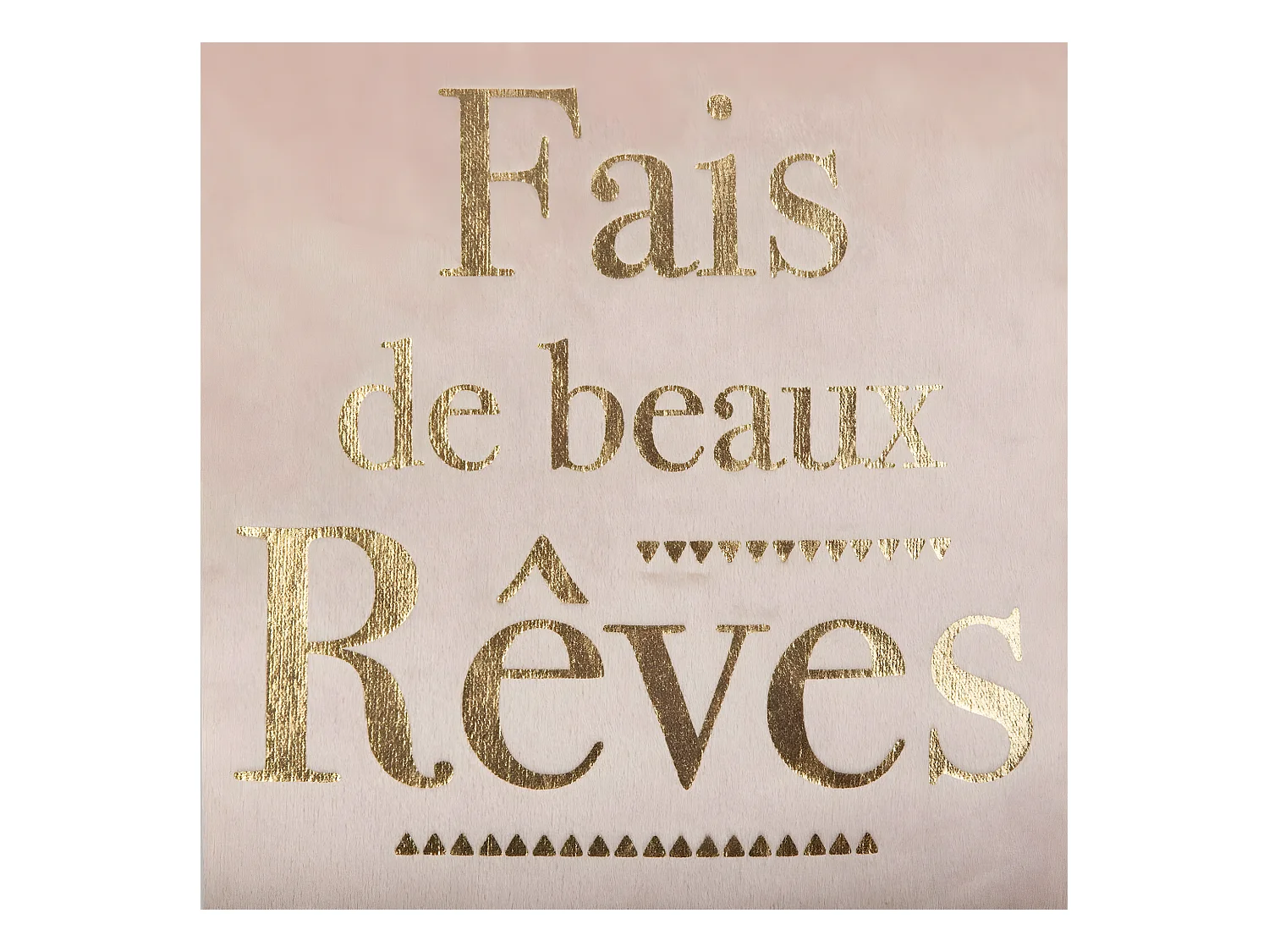 Coussin décoratif déhoussable Rêves dorés 40 x 40 cm