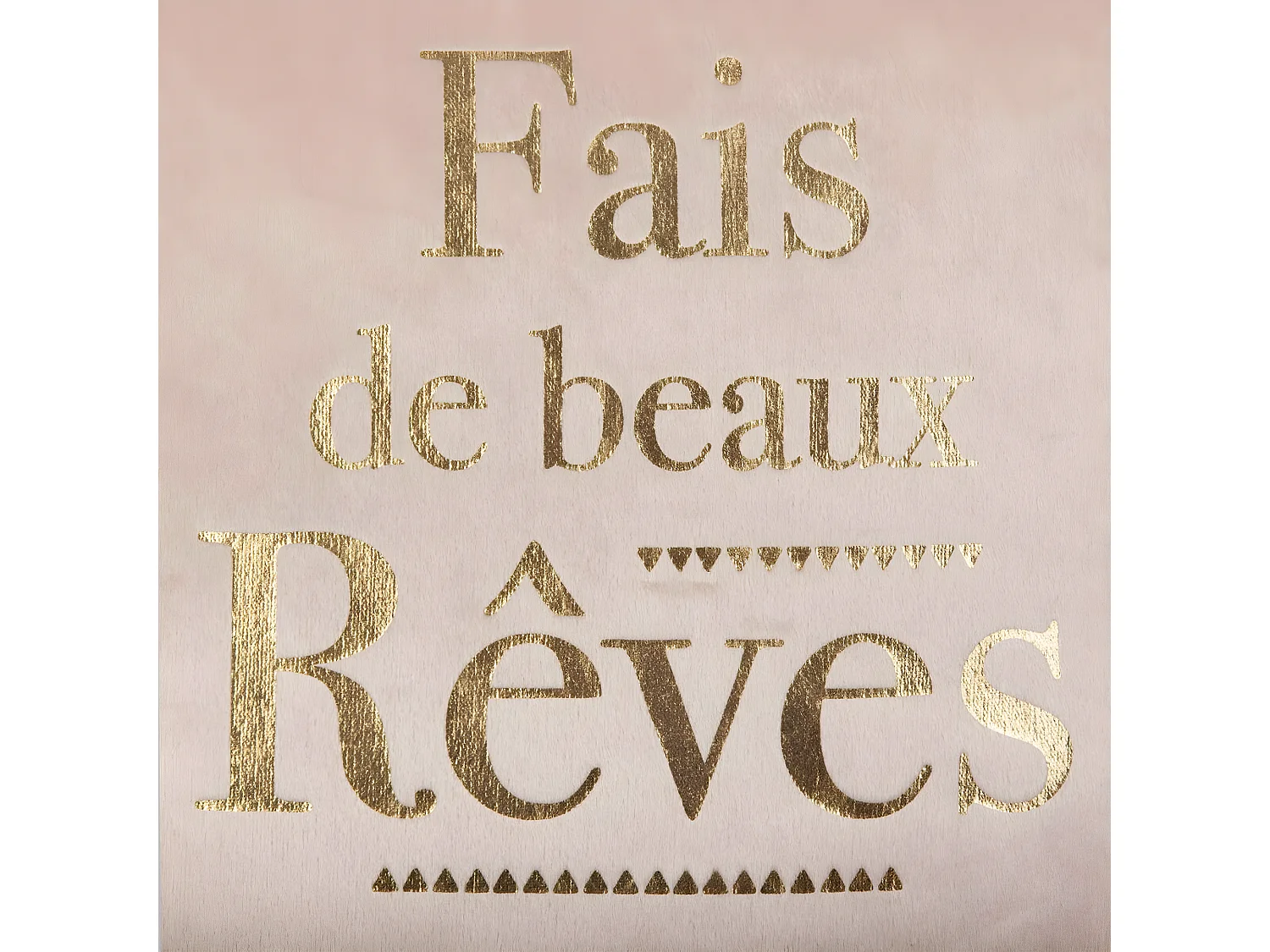 Coussin décoratif déhoussable Rêves dorés 40 x 40 cm