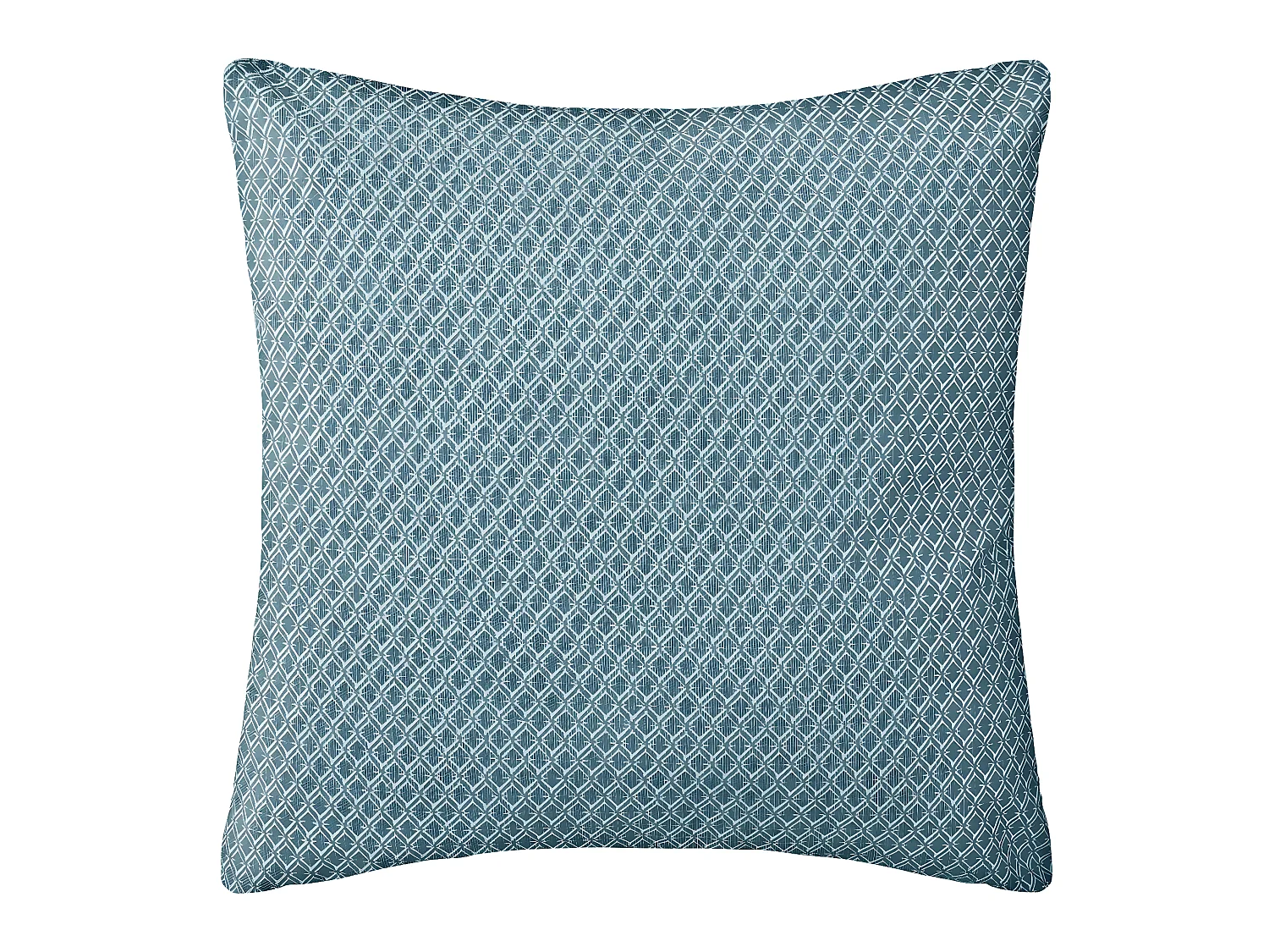 Coussin décoratif déhoussable en Coton Bleu Otto 38 x 38 cm