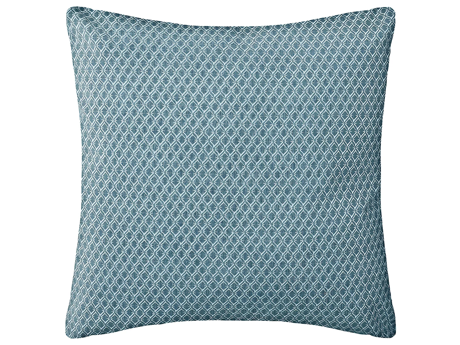Coussin décoratif déhoussable en Coton Bleu Otto 38 x 38 cm