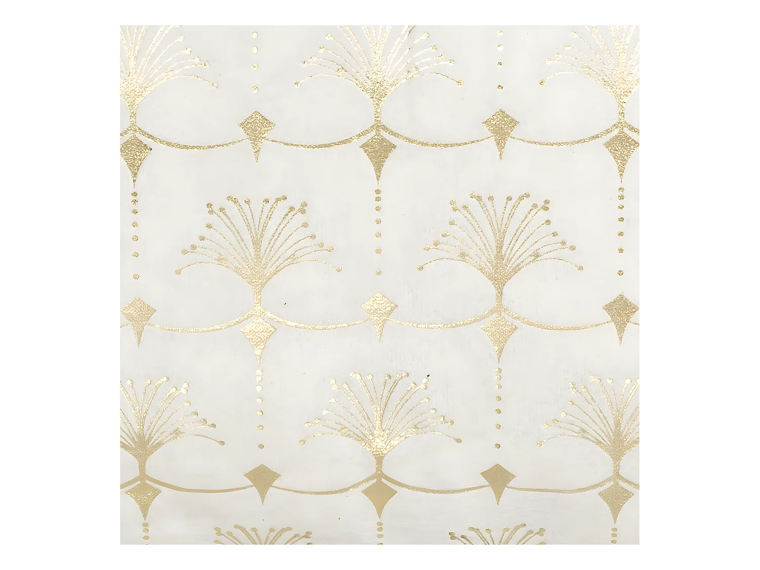 Coussin déhoussable velours Ivoire et Or 30 x 50 cm