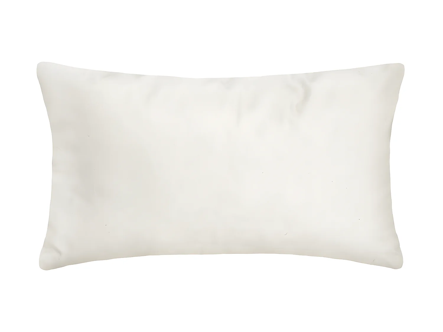 Coussin déhoussable velours Ivoire et Or 30 x 50 cm