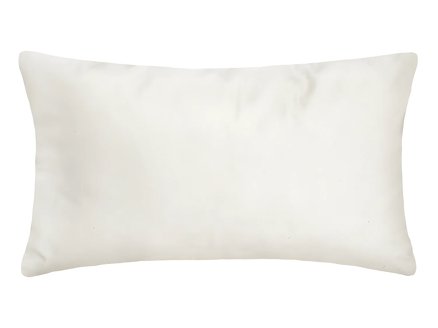 Coussin déhoussable velours Ivoire et Or 30 x 50 cm