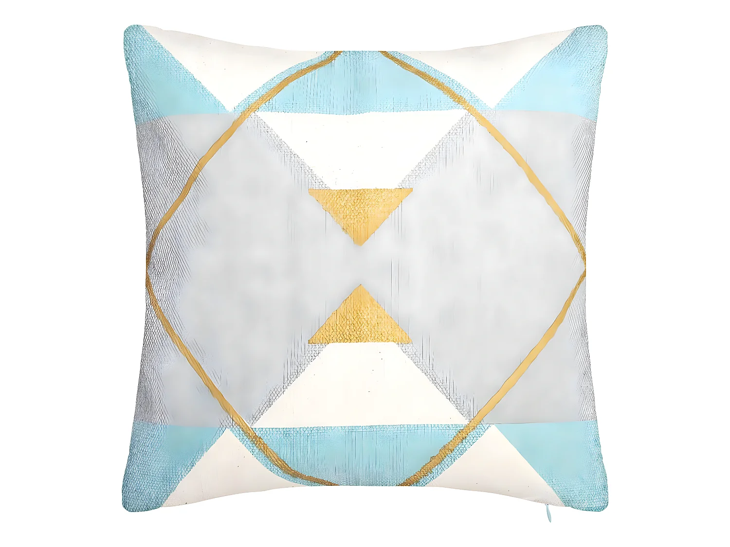 Housse de Coussin géométrique Or  40 x 40 cm