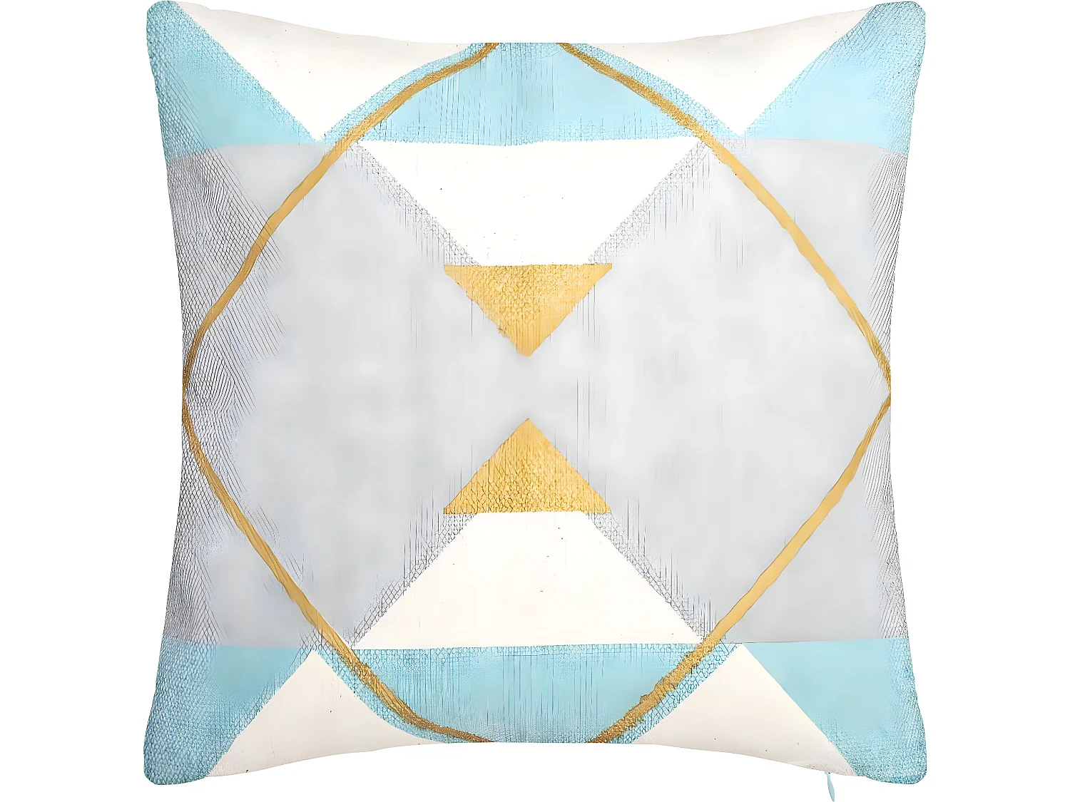 Housse de Coussin géométrique Or  40 x 40 cm