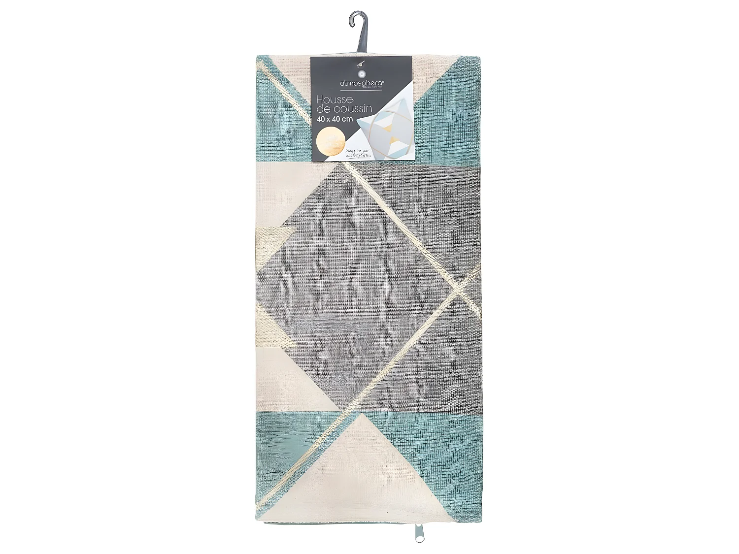 Housse de Coussin géométrique Or  40 x 40 cm