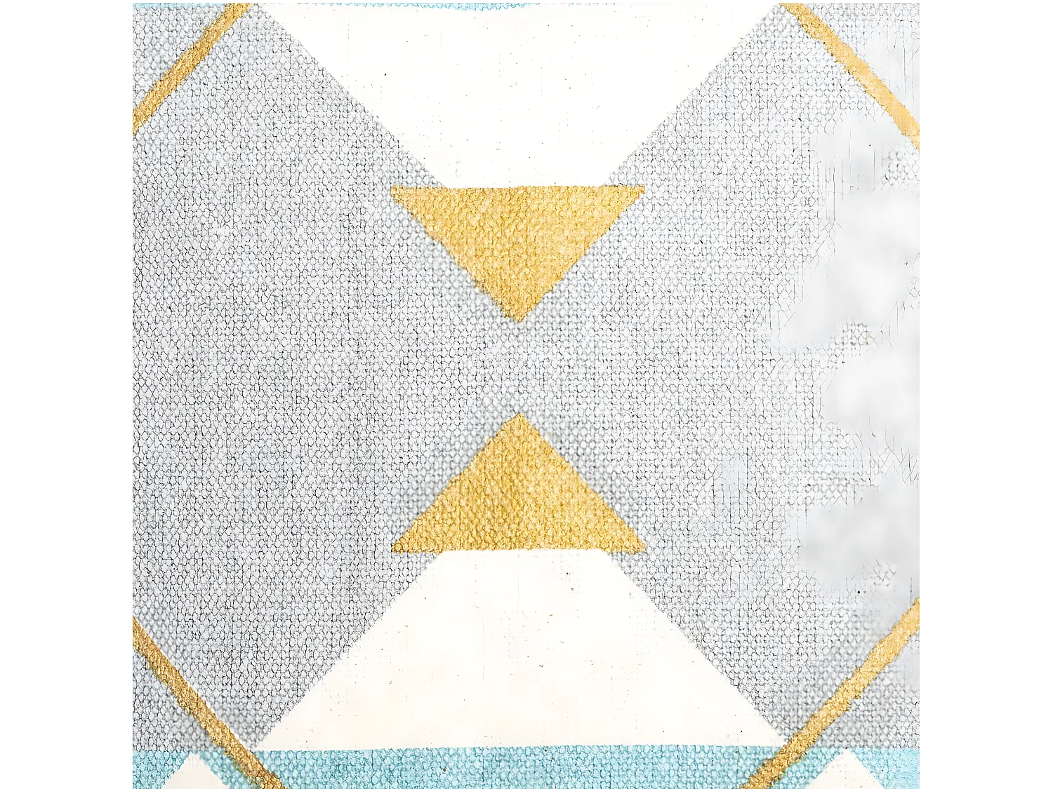 Housse de Coussin géométrique Or  40 x 40 cm