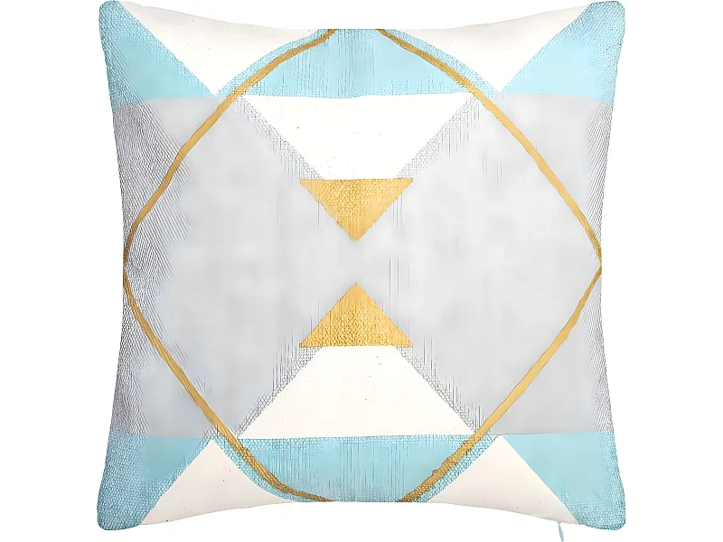 Housse de Coussin géométrique Or  40 x 40 cm