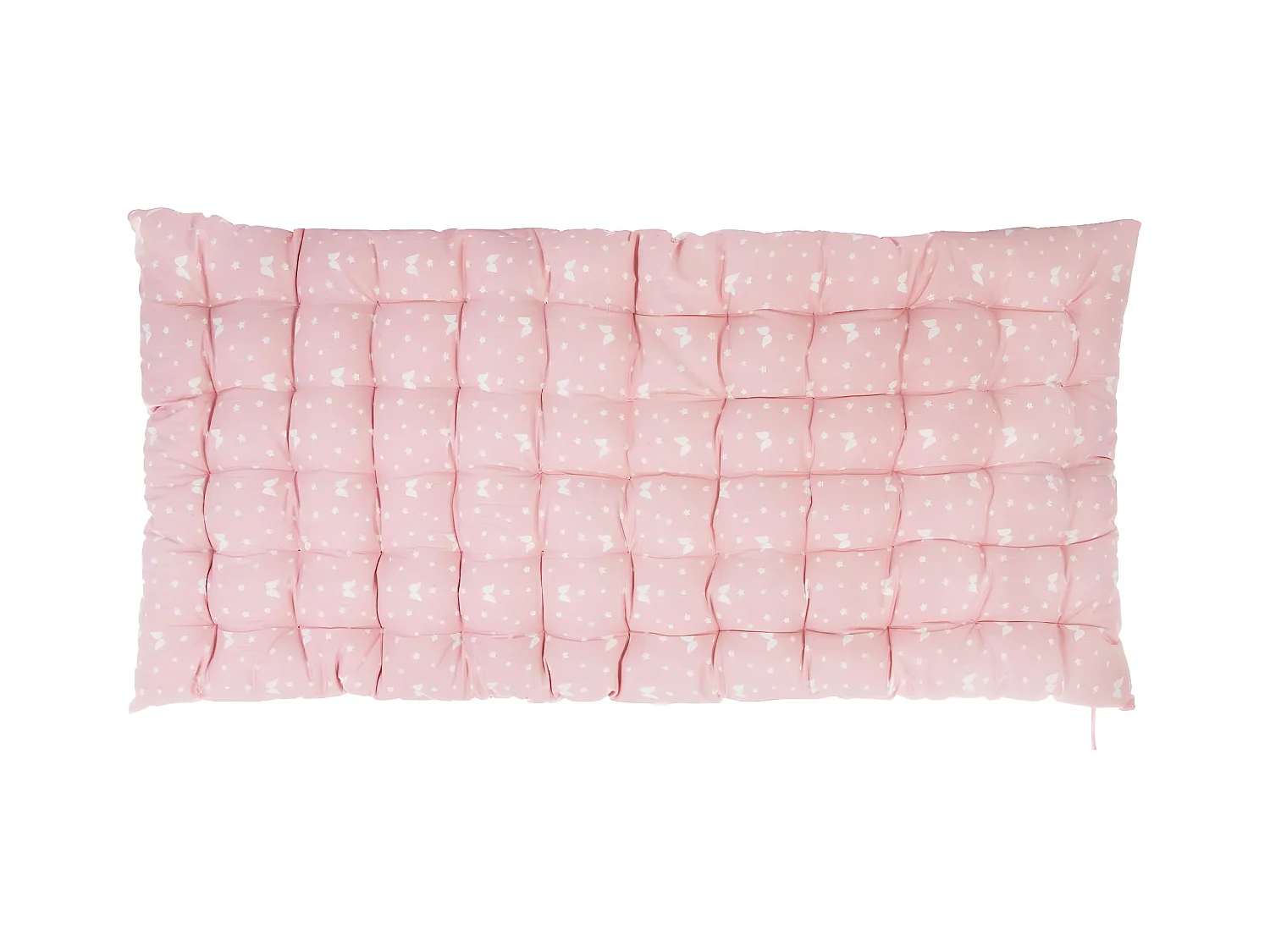 Cojín de suelo algodón rosa 6x120x60 cm