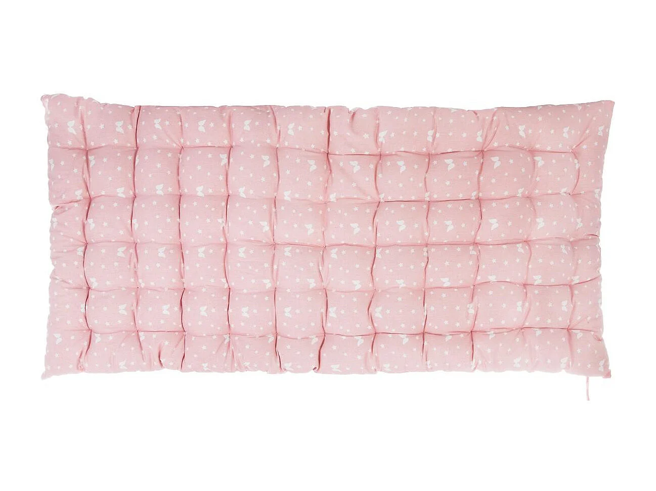 Almofada de chão em algodão rosa 6x120x60 cm