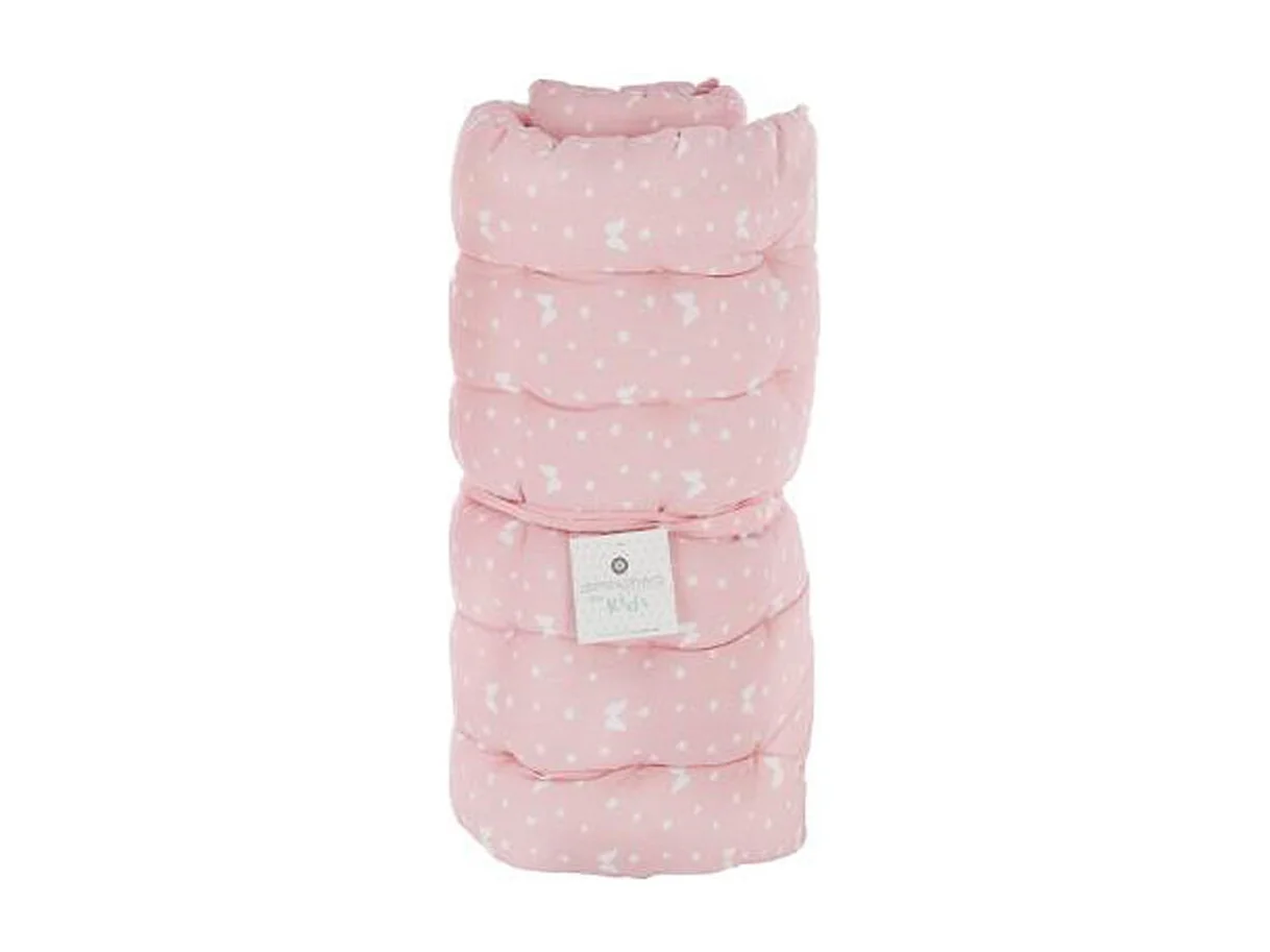 Almofada de chão em algodão rosa 6x120x60 cm