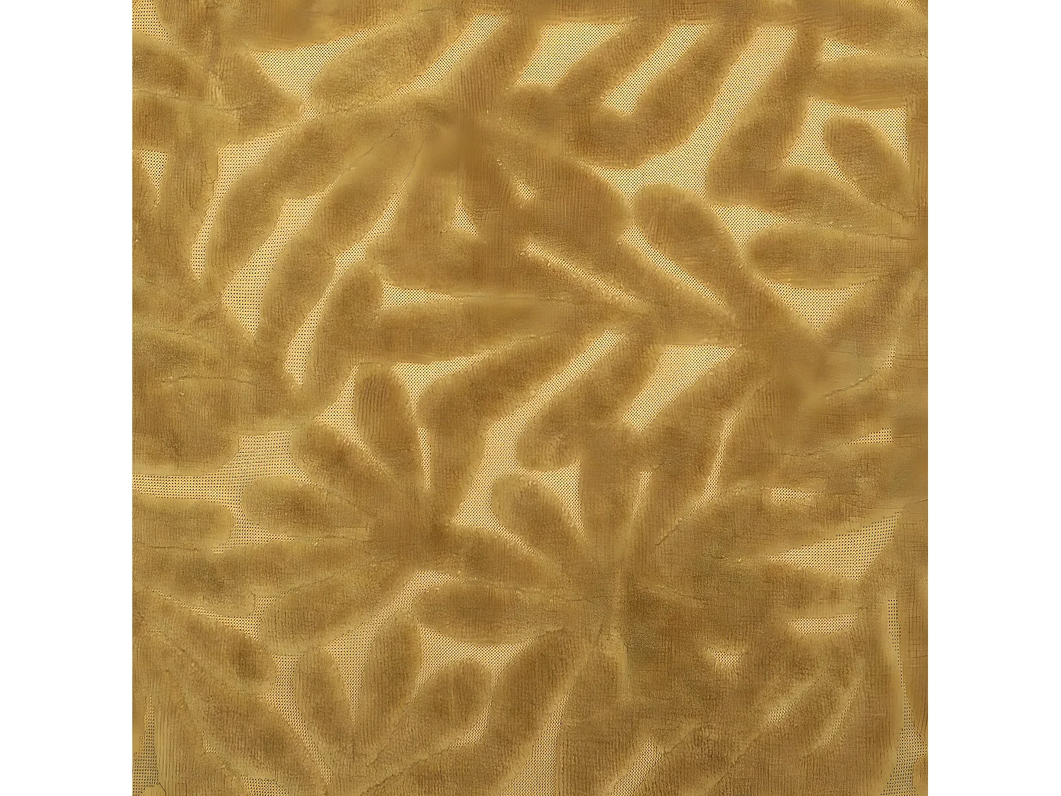 Coussin déhoussable en Velours Ocre 40 x 40 cm