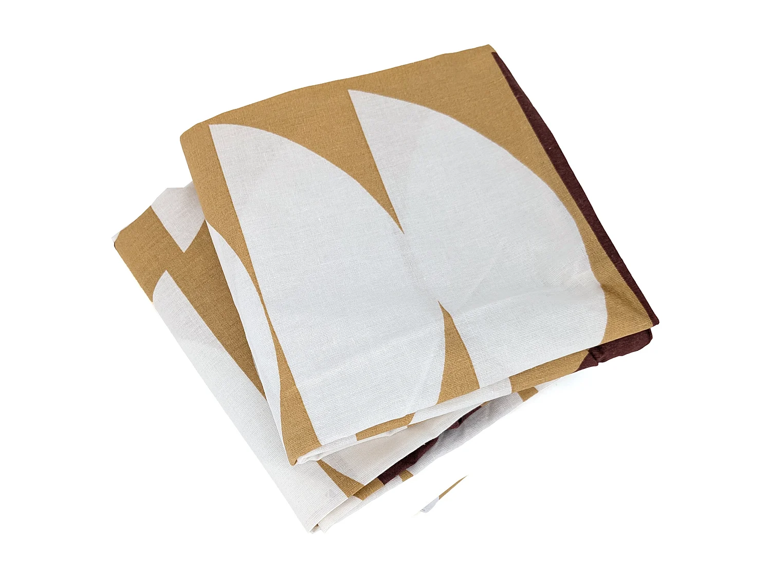 Parure de lit 260x240 cm coton BCI adouci AUBE Marron 3 pièces