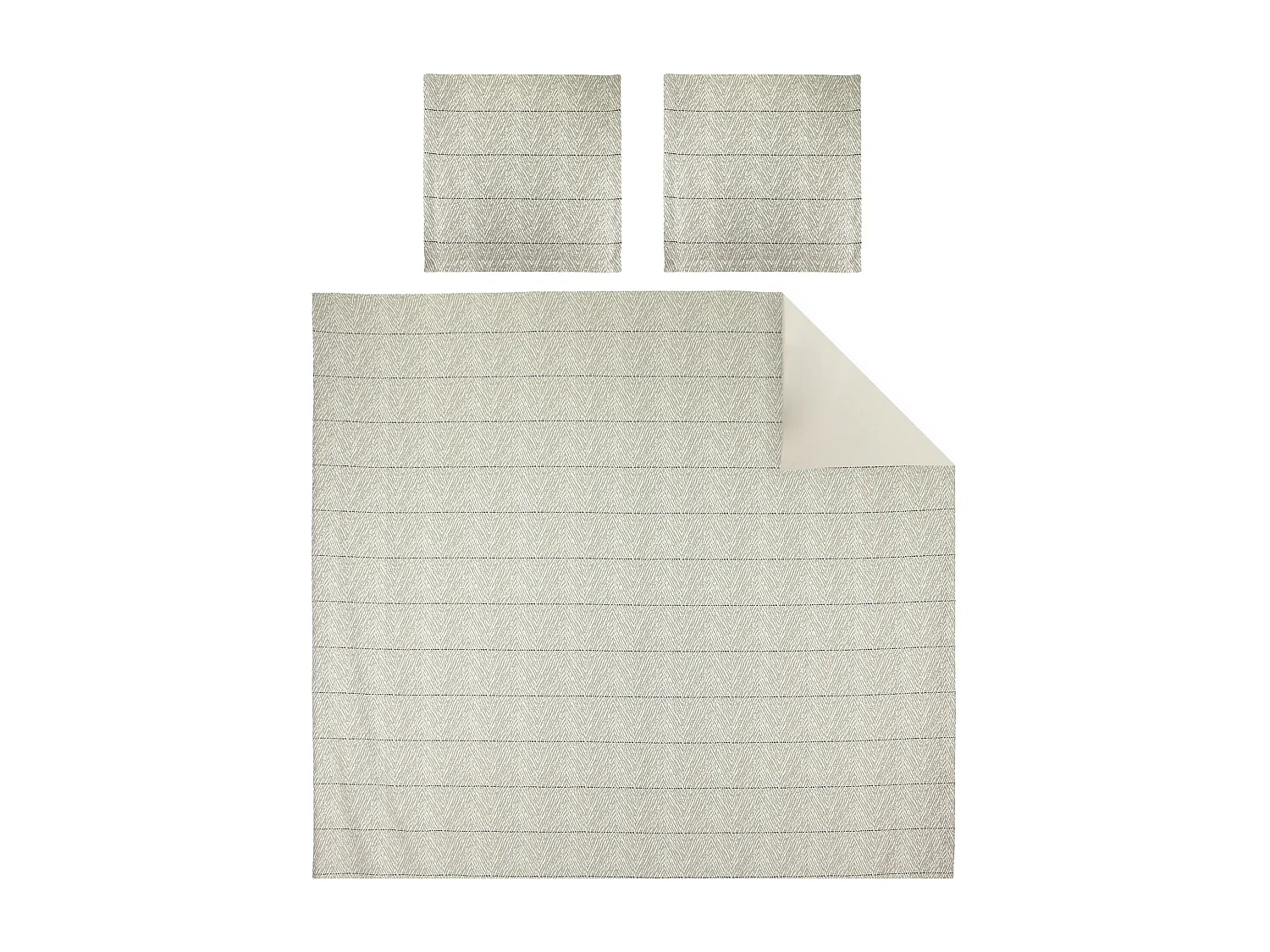 Parure de lit 240x220 cm Satin de coton ODEON Marron clair