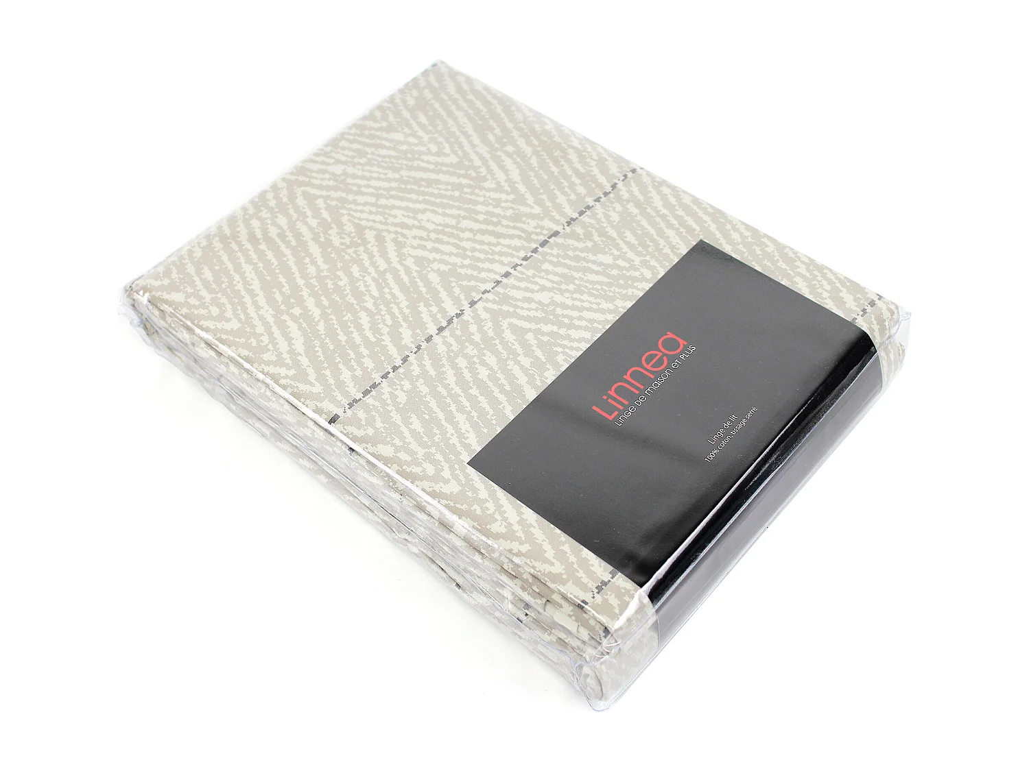 Parure de lit 240x220 cm Satin de coton ODEON Marron clair