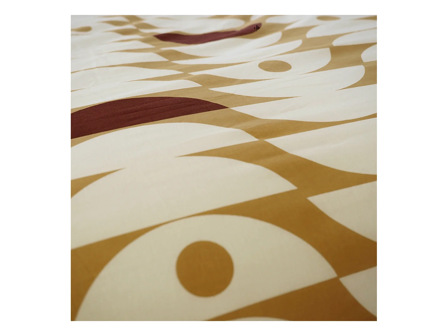 Parure de lit 240x220 cm coton BCI adouci AUBE Marron 3 pièces