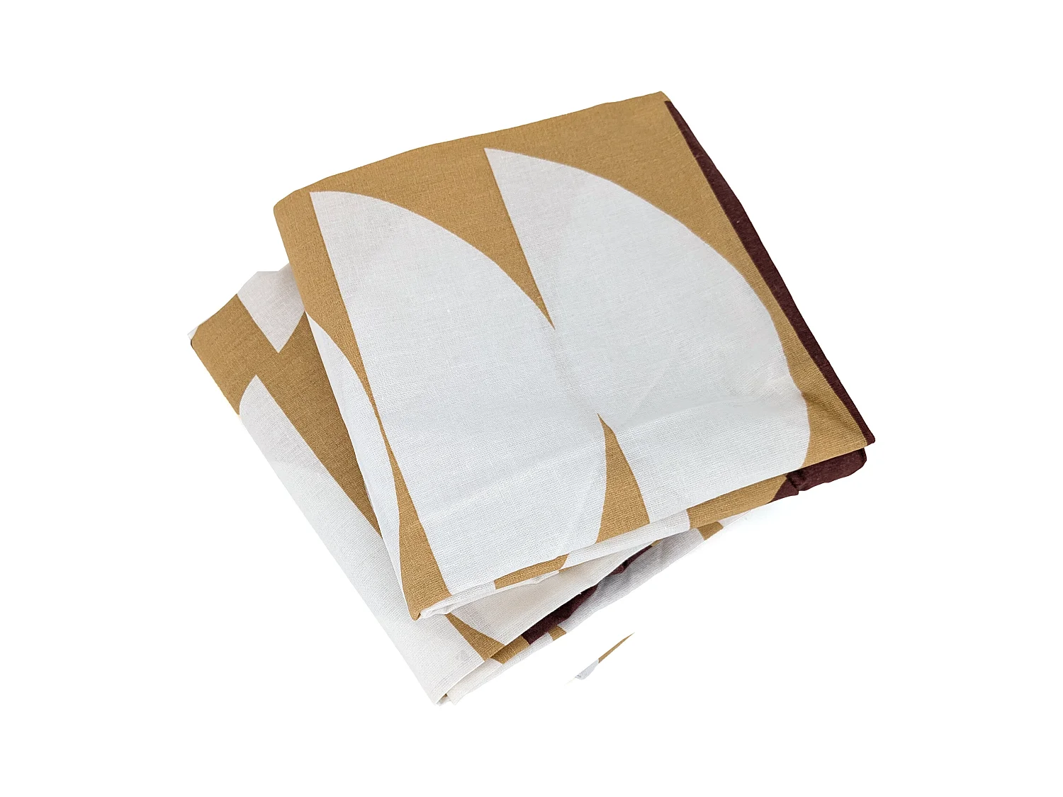 Parure de lit 240x220 cm coton BCI adouci AUBE Marron 3 pièces