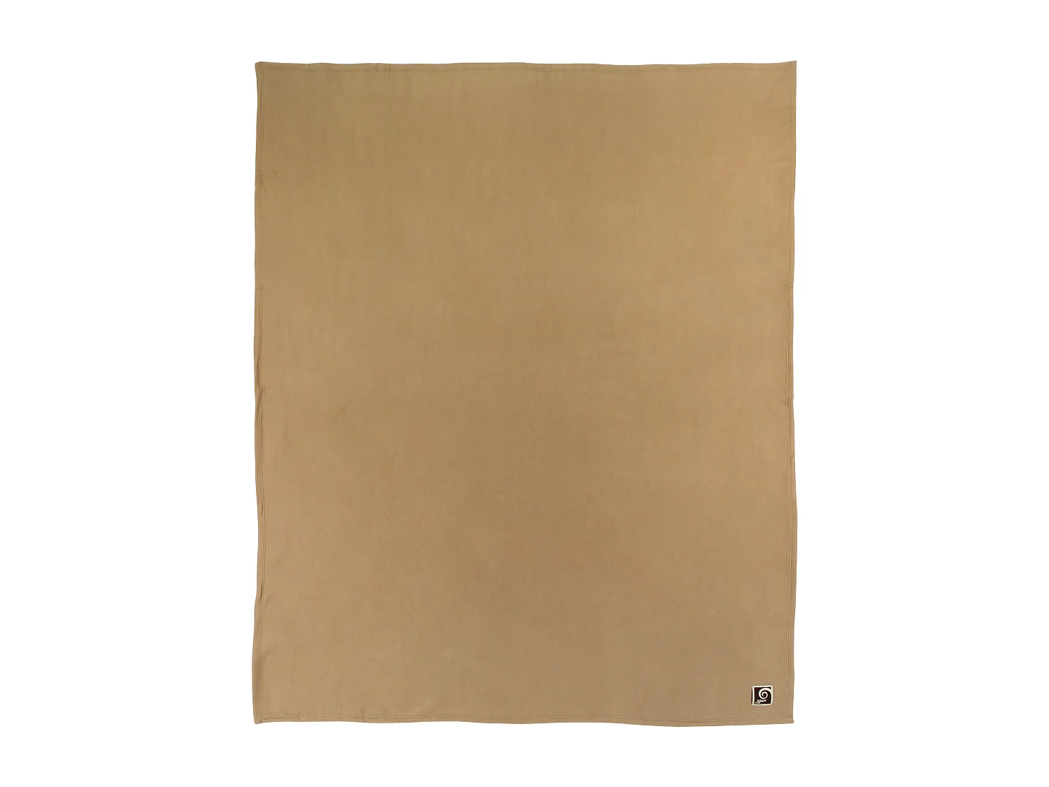 Couverture polaire 180x220 cm 100% Polyester 350 g/m2 TEDDY Marron Sable