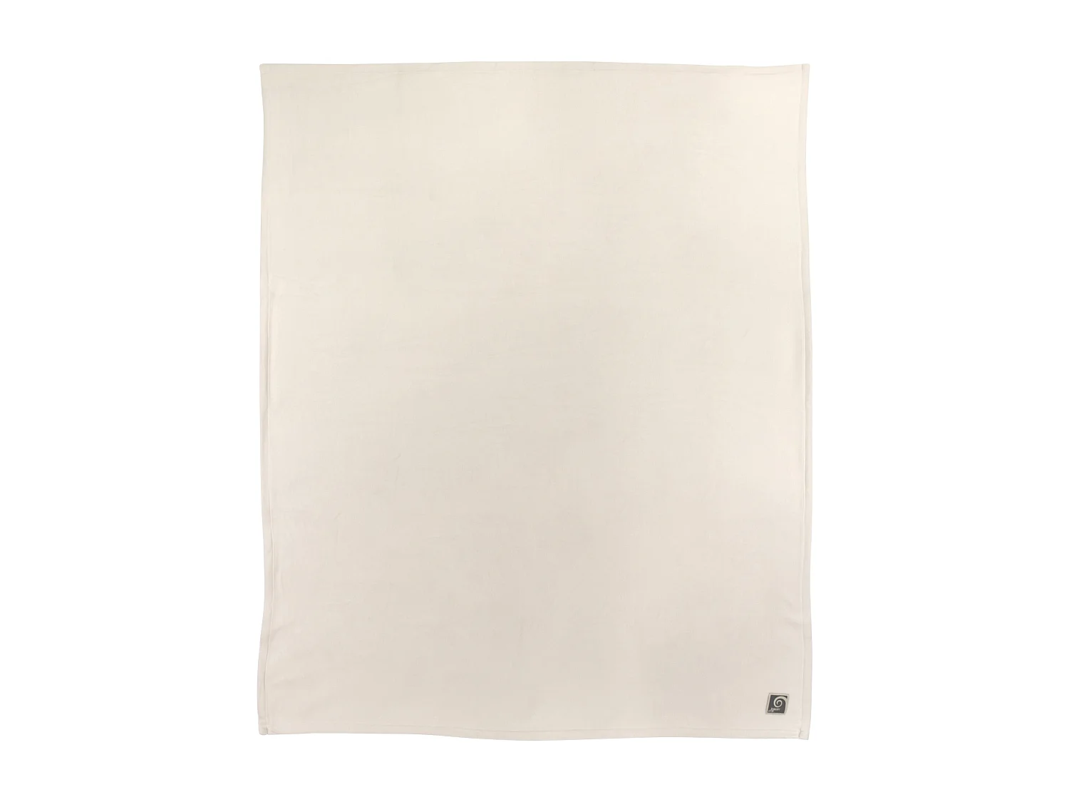 Couverture polaire 180x220 cm 100% Polyester 350 g/m2 TEDDY Blanc Naturel
